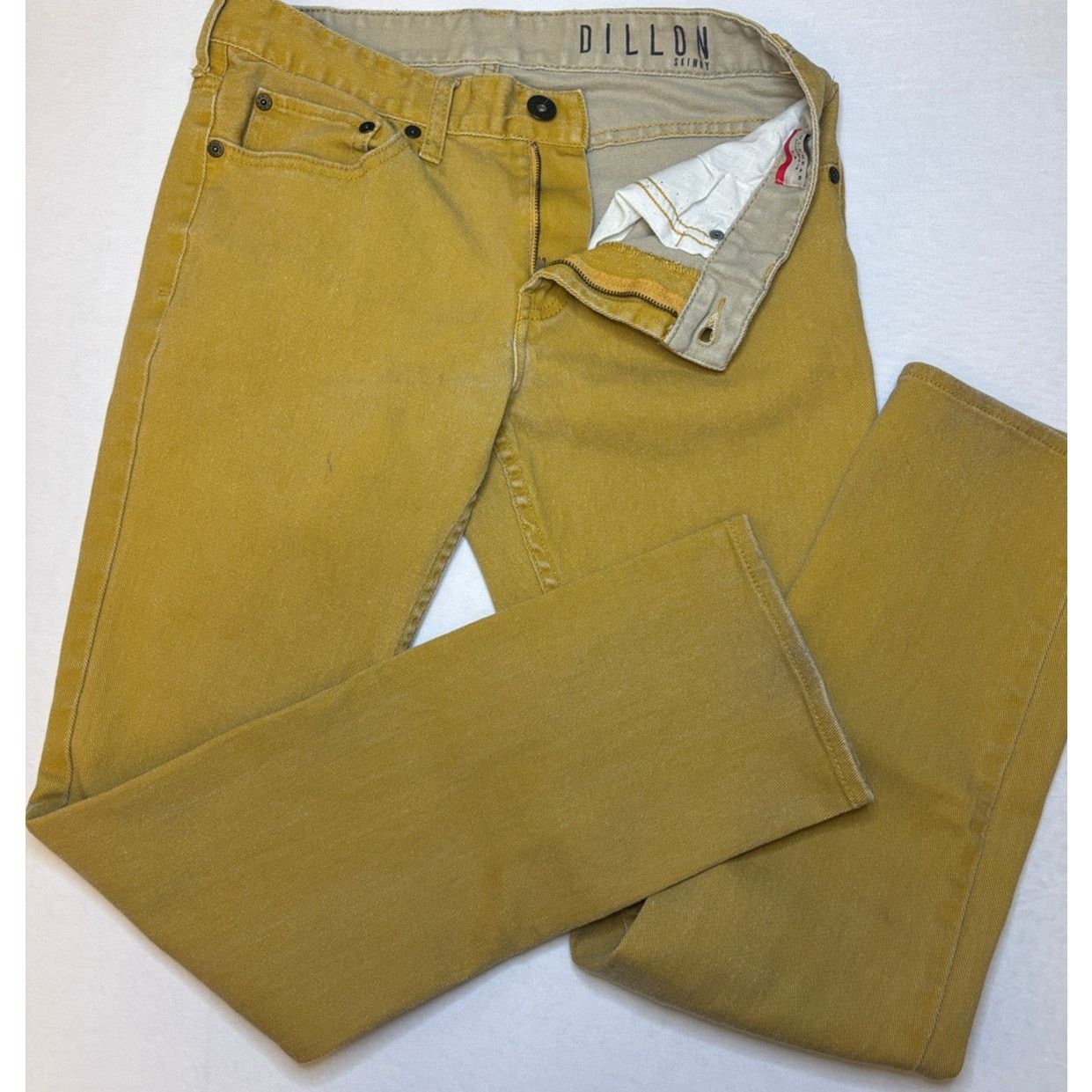 Bullhead Denim Co. BULLHEAD Denim Co. 31x32 Distressed Khaki Dillon Skinny Jean Size US 31 - 1 Thumbnail