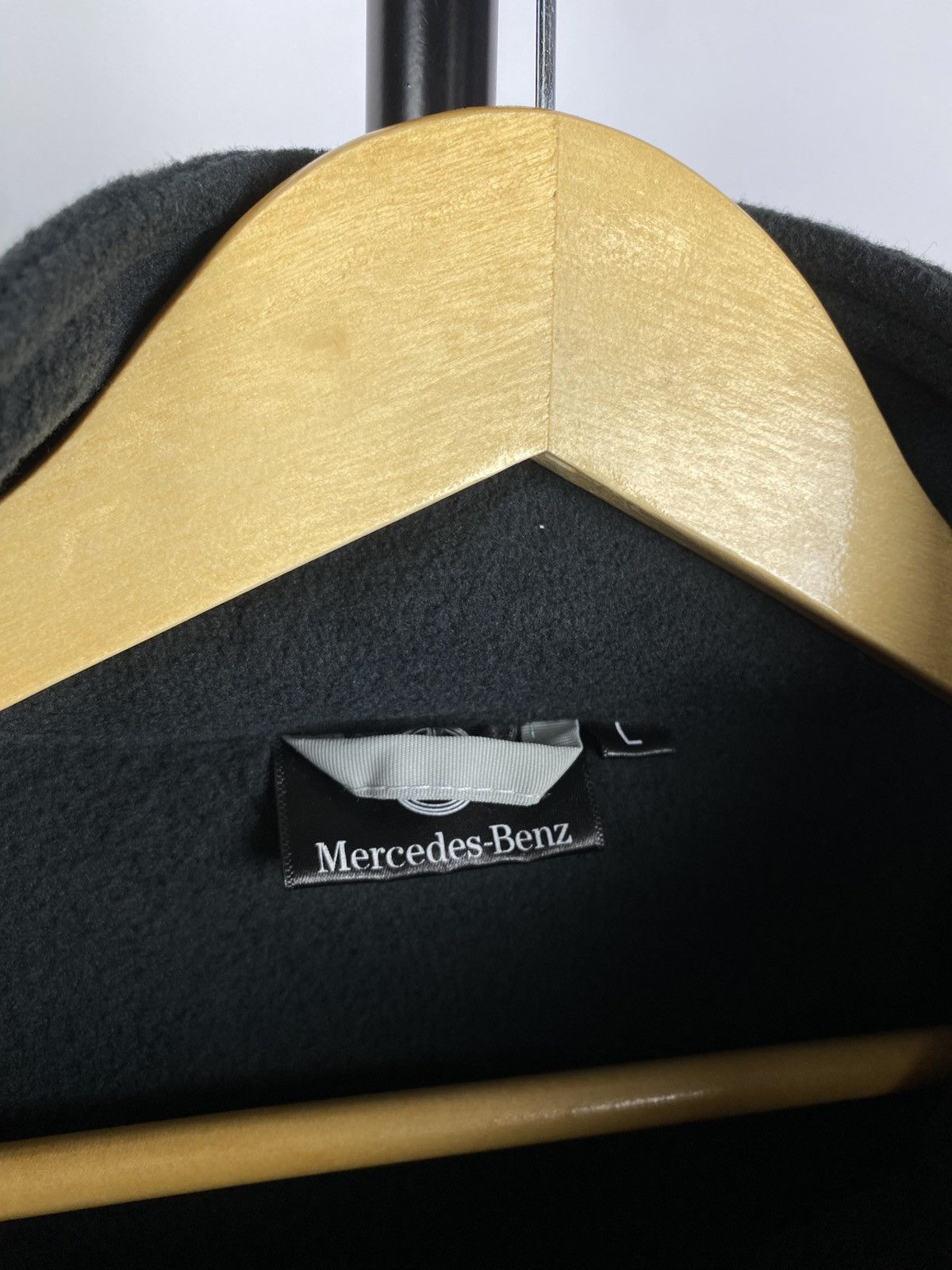 Mercedes-Benz × Vintage Official Mercedes ninja Racing Black F1 Big Logo 90s Rare Size US L / EU 52-54 / 3 - 4 Thumbnail