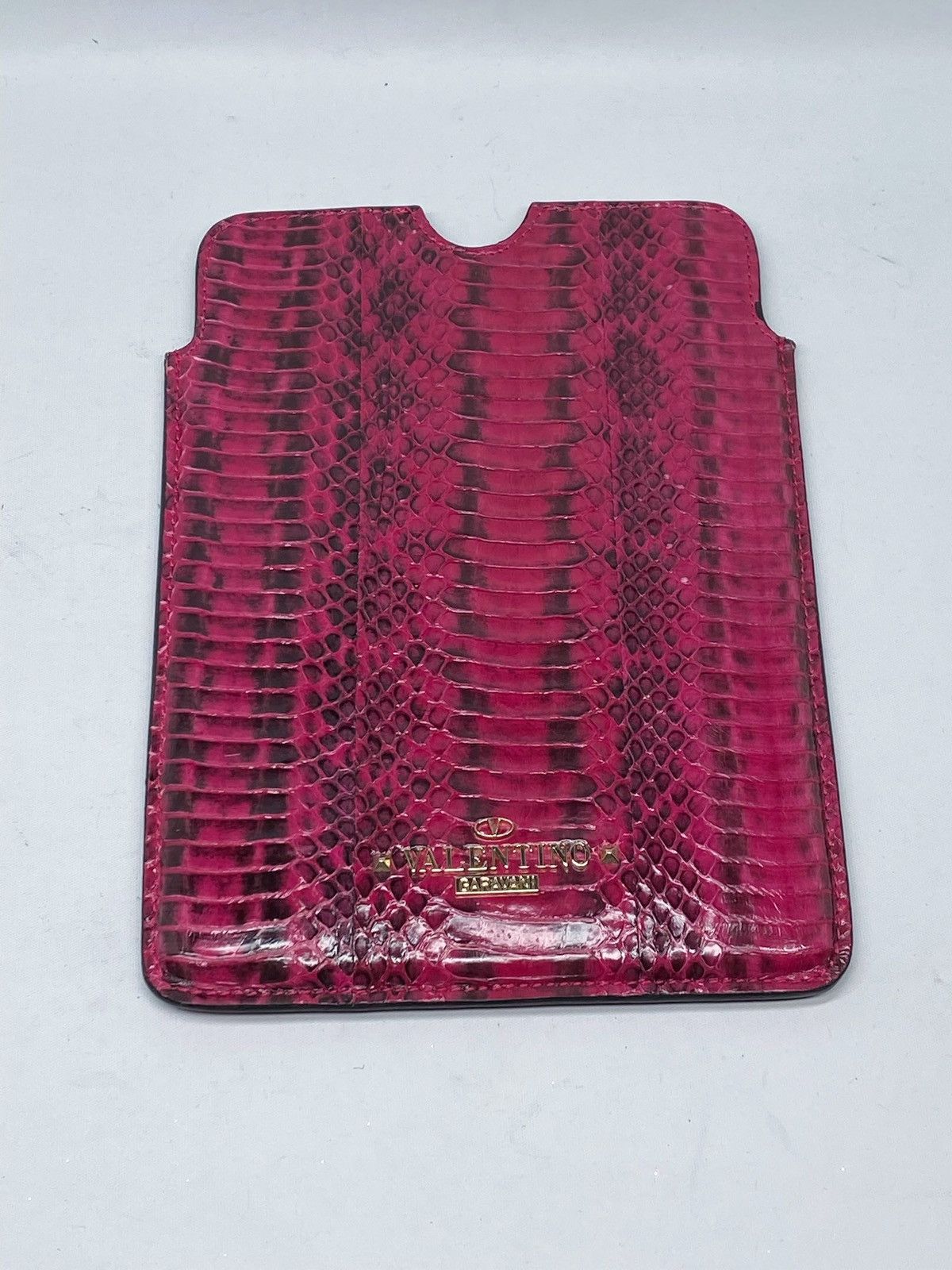 Valentino Valentino Garavani Snake Embossed Leather iPad Mini Case Size ONE SIZE - 2 Thumbnail