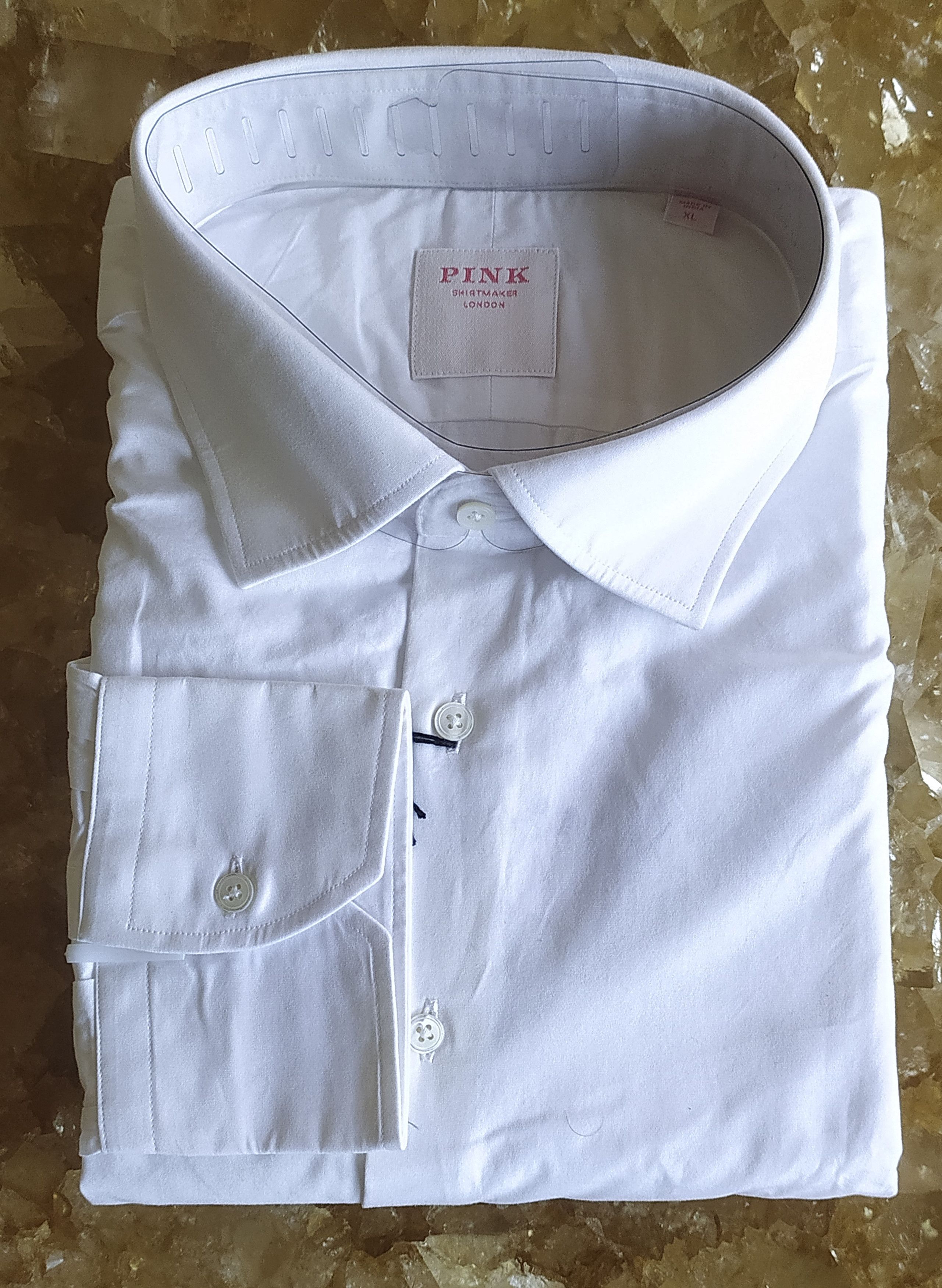 Thomas Pink Thomas Pink Formal Plain Poplin Shirt Free Shipping T/36 Size US XL / EU 56 / 4 - 1 Thumbnail