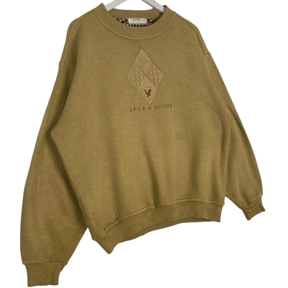 Other Vintage Lyle & Scott Sweatshirt Crewneck Brown Size L Size US L / EU 52-54 / 3 - 3 Thumbnail