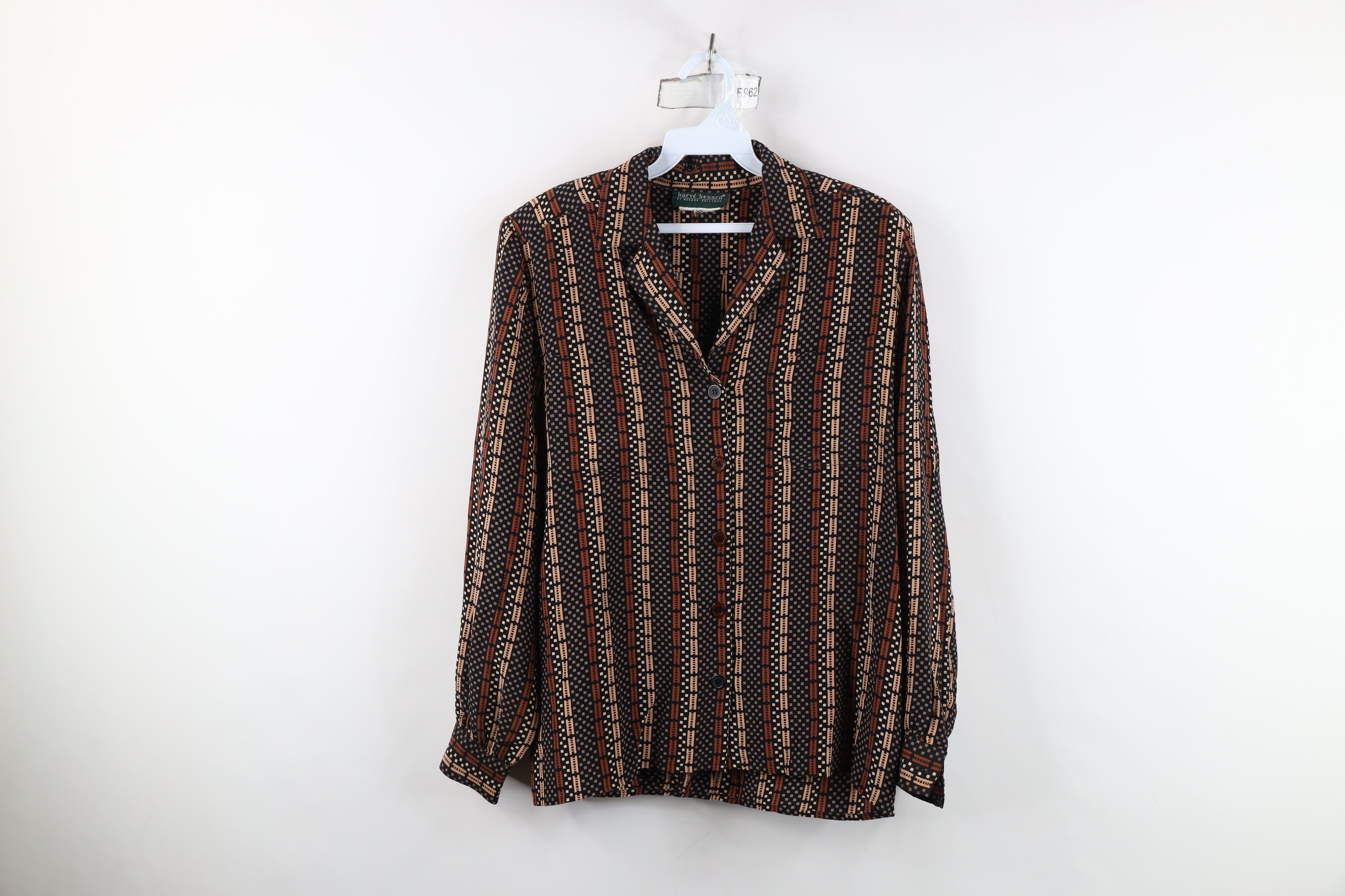 Vintage Vintage 90s Streetwear Ladder Camp Collar Button Shirt Size M / US 6-8 / IT 42-44 - 1 Thumbnail