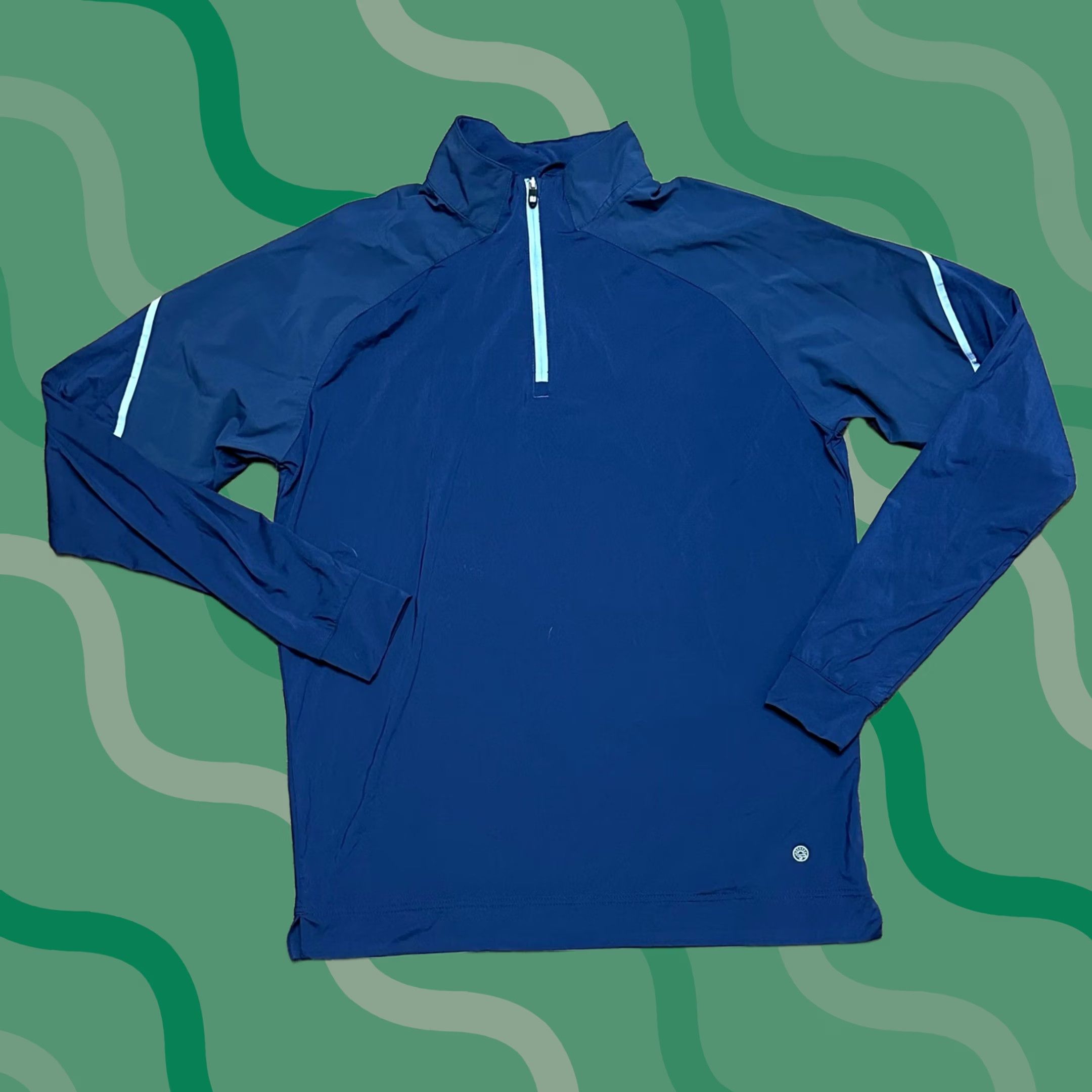 Footjoy FootJoy TempoSeries Quarter Zip Performance Golf Pullover Shirt Navy Men's Sz S Size US S / EU 44-46 / 1 - 1 Thumbnail