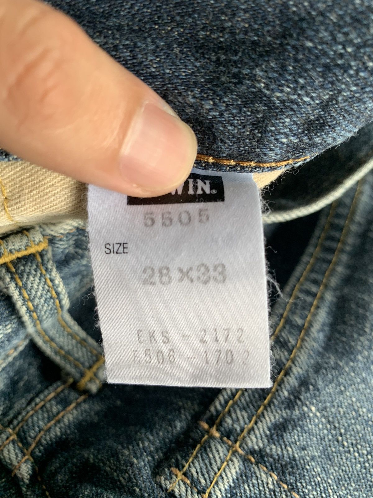 Kapital EDWIN 505ZX SELVEDGE FADED&RUSTY DISTRESSED DENIM Size US 28 / EU 44 - 12 Thumbnail