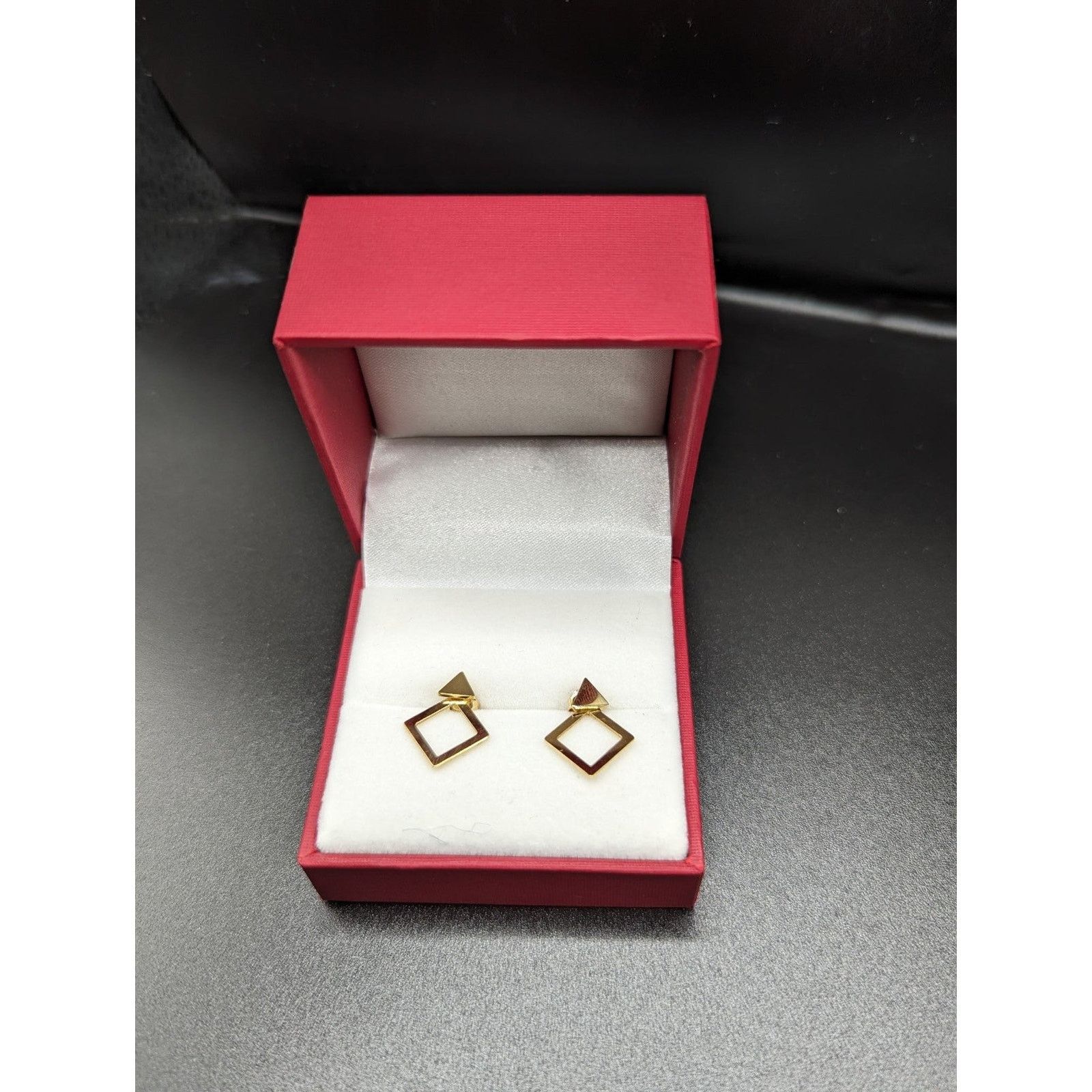 Other 18k Gold Geometric Stud Transformer Earrings Gold NWT Size ONE SIZE - 12 Thumbnail