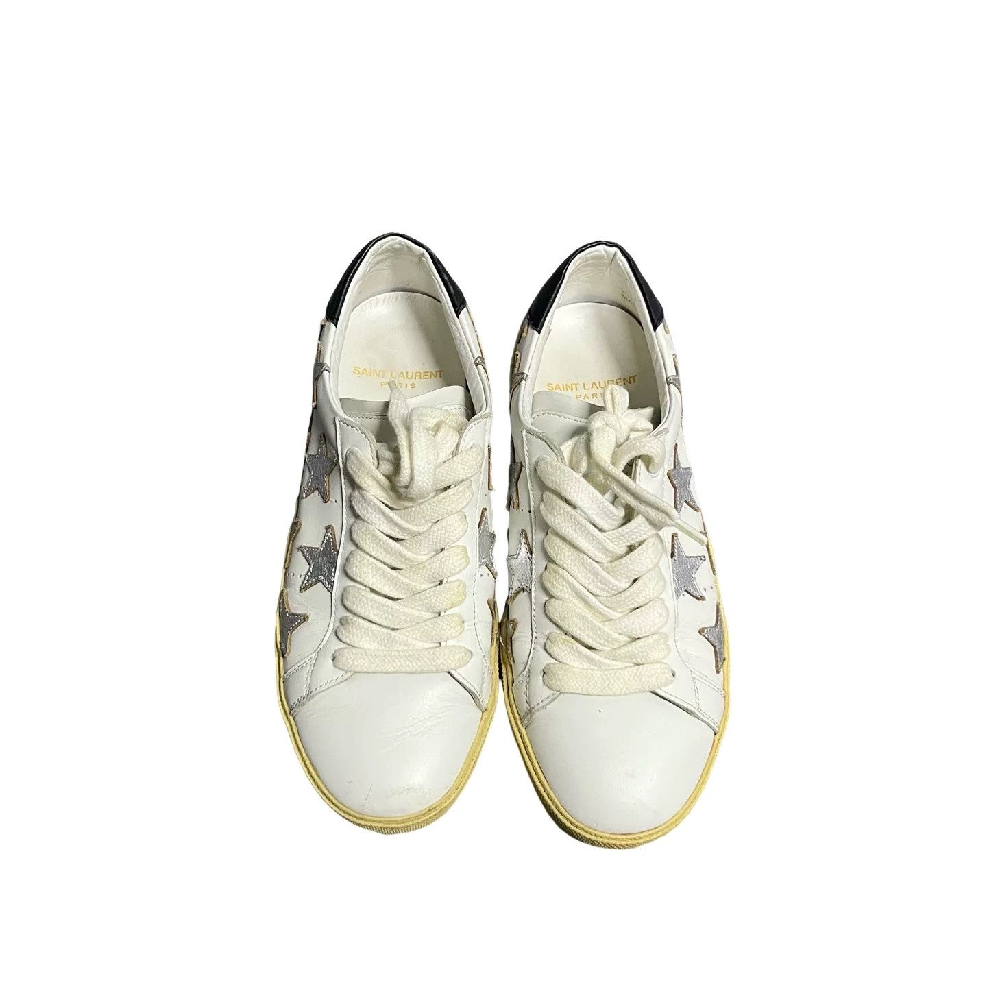 Saint Laurent Paris Saint Laurent Star Patch Low-Top Sneakers 35 Size US 5 / IT 35 - 1 Thumbnail