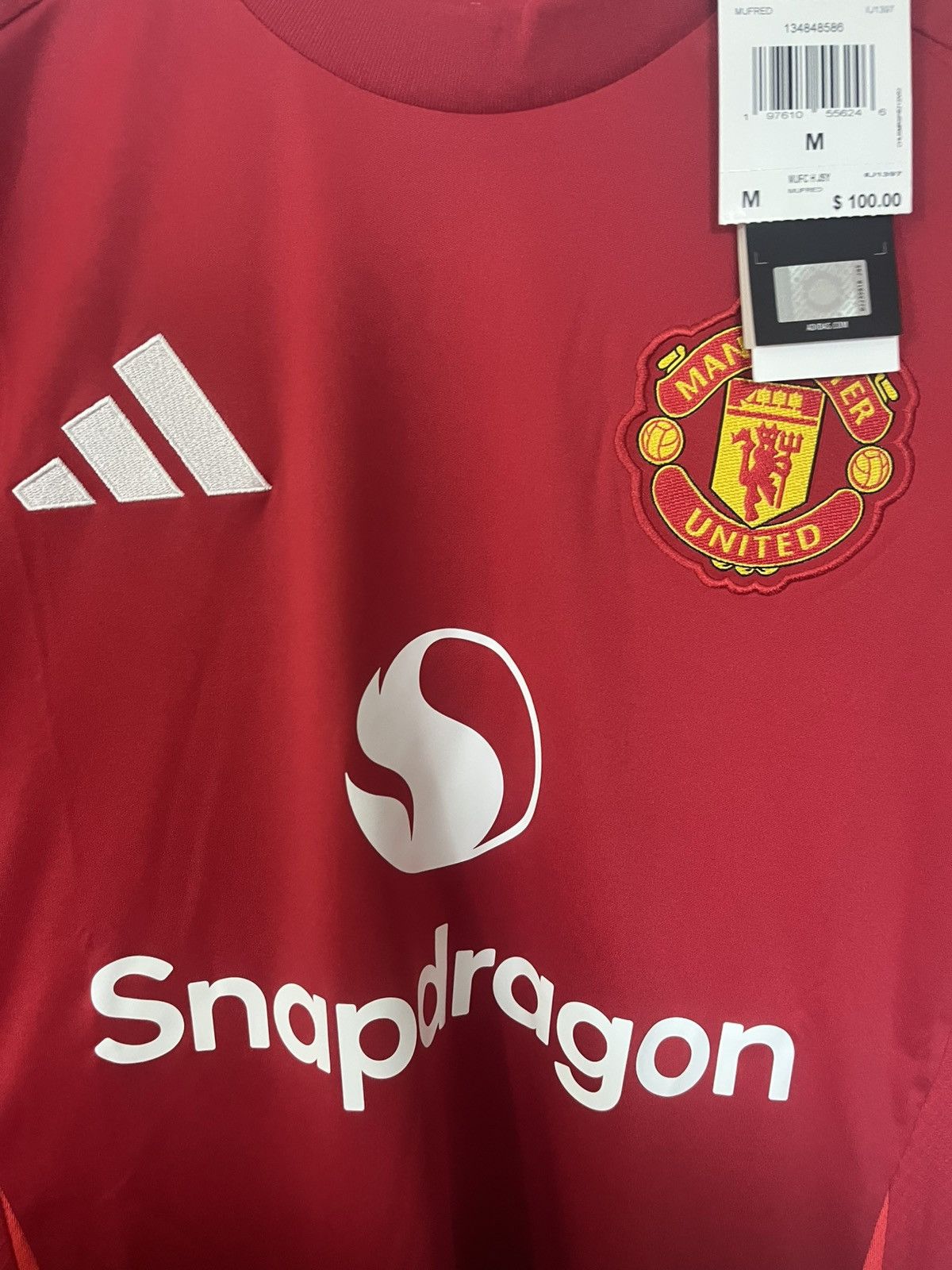 Adidas Adidas Manchester United 24/25 Soccer Jersey Bruno Fernandes Size US M / EU 48-50 / 2 - 2 Thumbnail