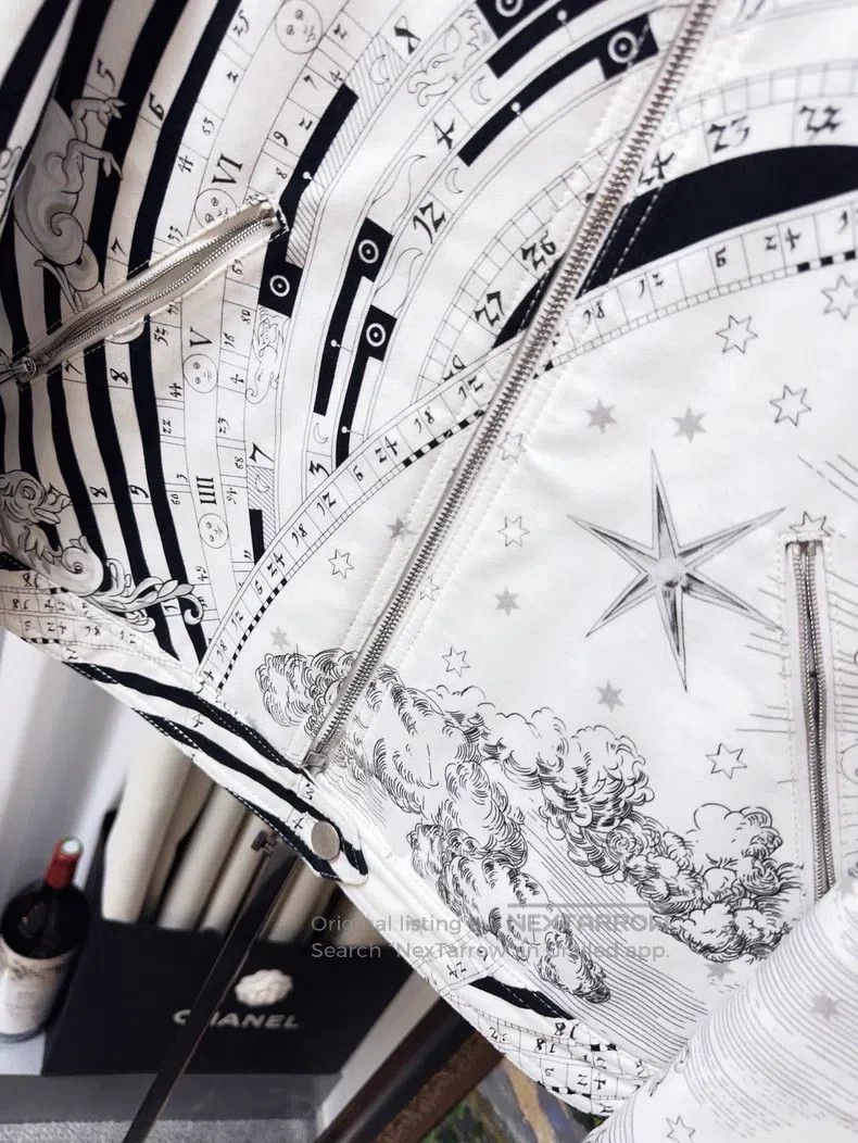 Hermes Hermes Black and White Astrology Full Print Fleece Basebal Size XS / US 0-2 / IT 36-38 - 3 Thumbnail