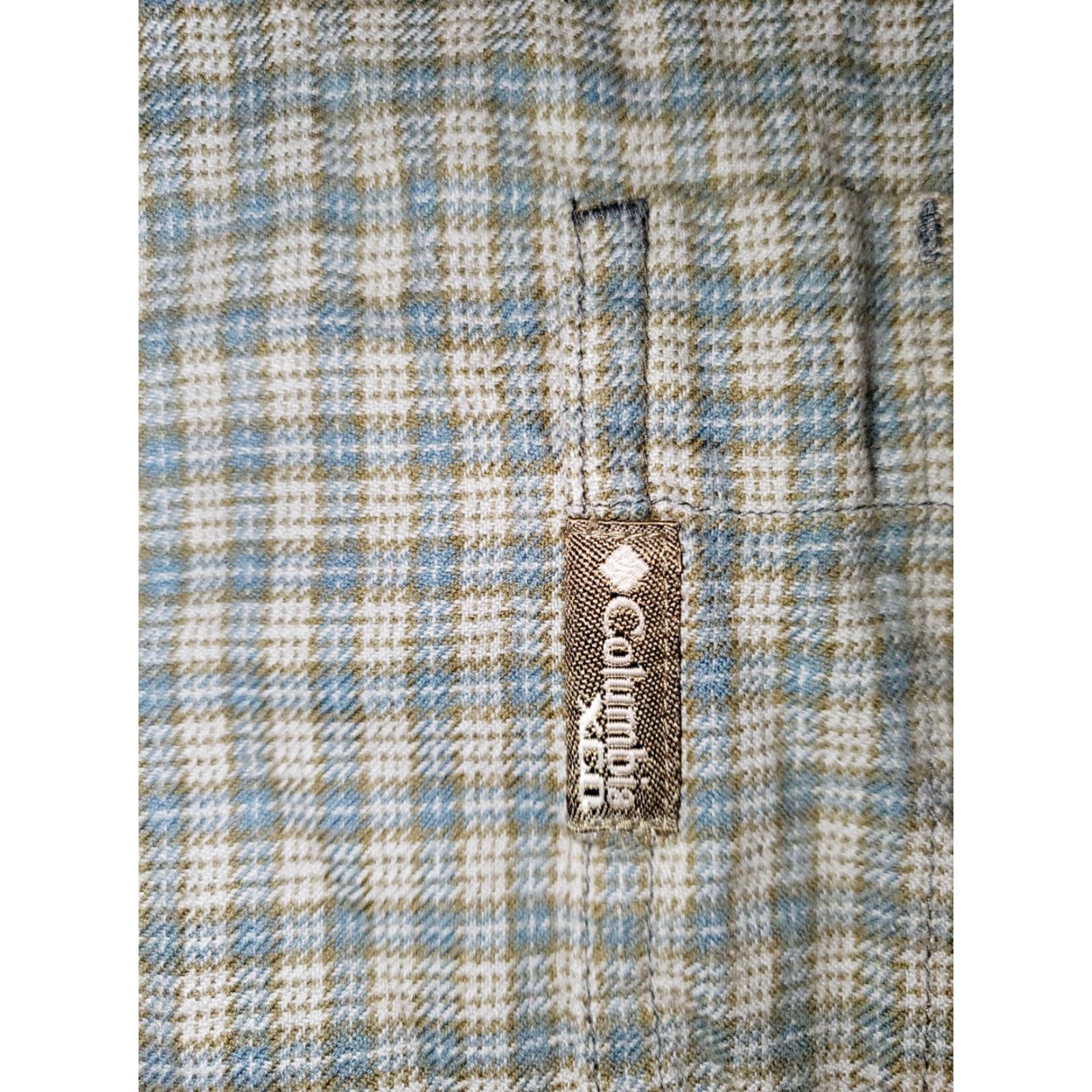 Vintage VINTAGE Columbia Beige/Blue Plaid XCD Button Up Long Sleeve Shirt XLarge Size US XL / EU 56 / 4 - 4 Thumbnail