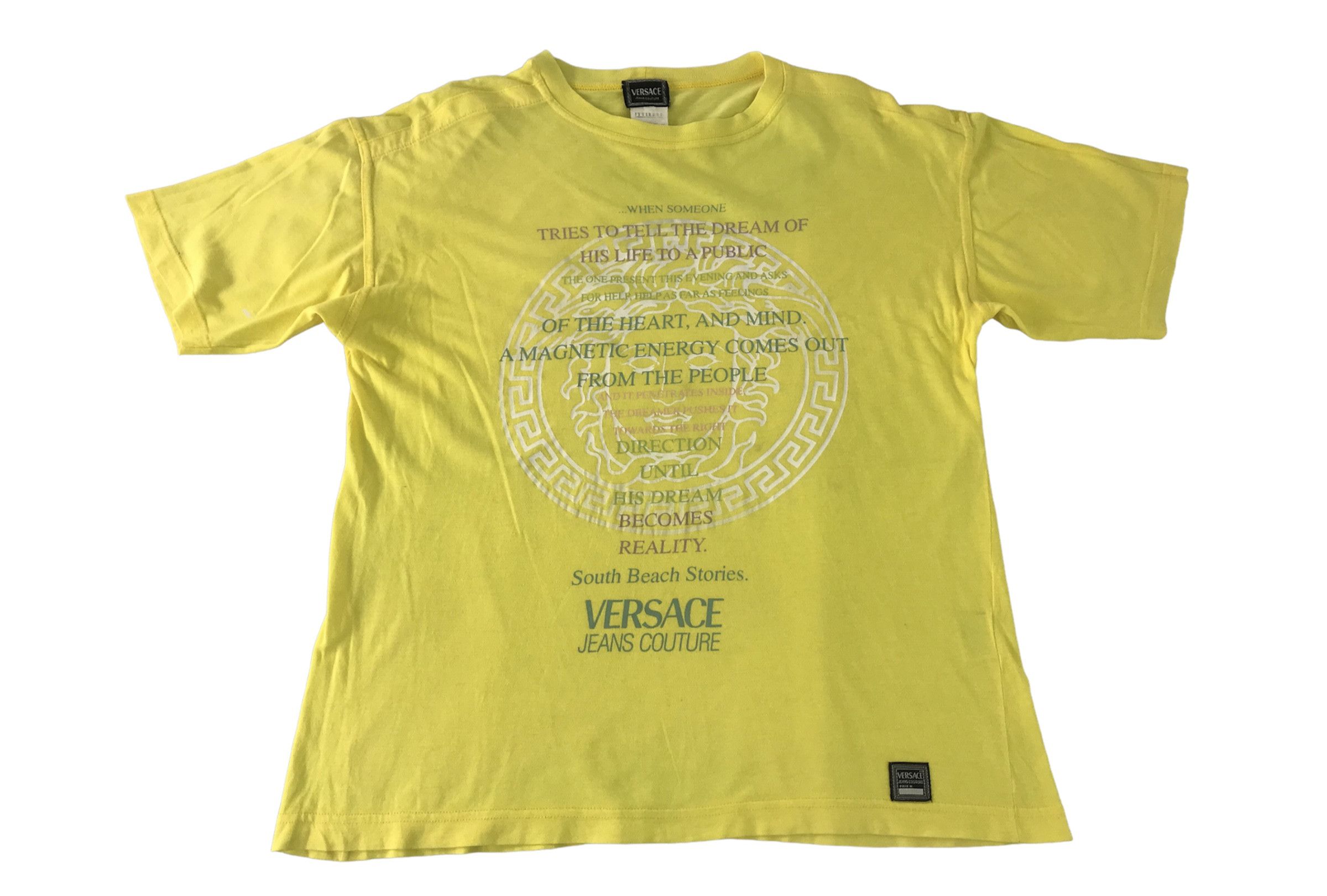 Versace Versace Jeans Couture Quotes Logo Style Printed Tee T-shirt Size US M / EU 48-50 / 2 - 1 Thumbnail