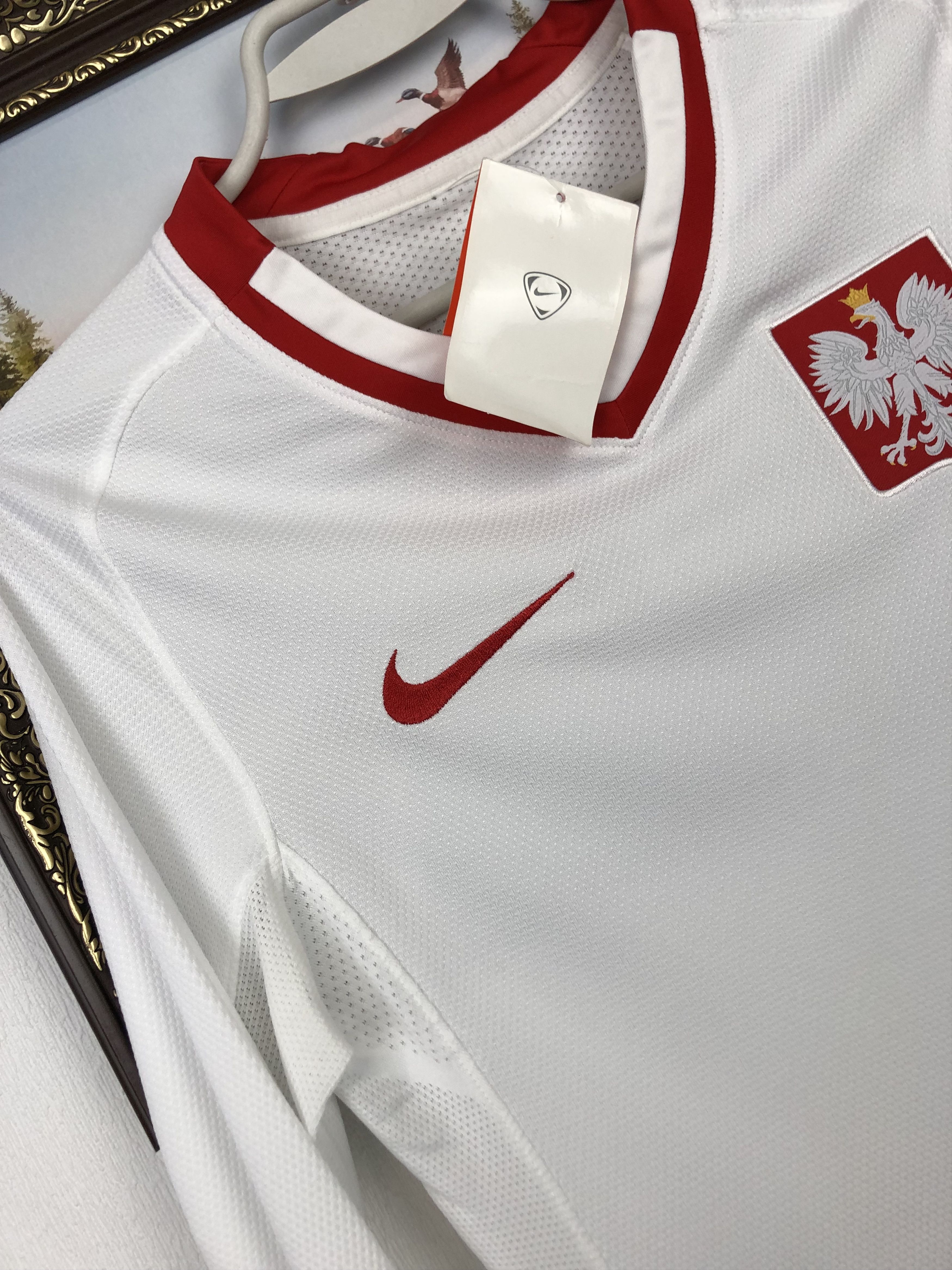 Nike Poland football shirt Soccer Nike Player Issue New Tee Size US S / EU 44-46 / 1 - 4 Thumbnail