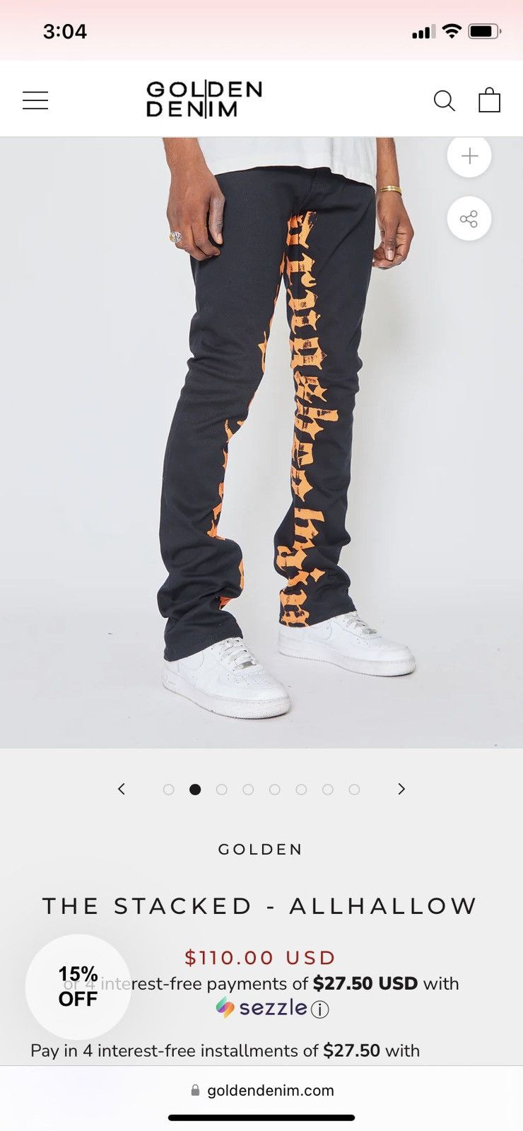 Golden Denim Golden Denim Stacked Flare Jeans (AllHallow) Size US 30 / EU 46 - 4 Thumbnail