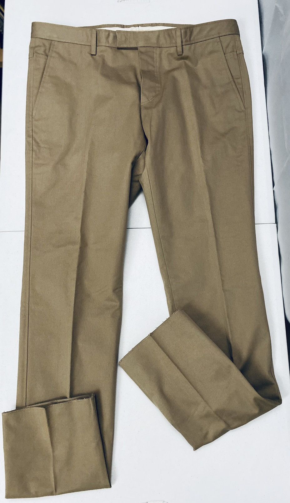 Gucci Gucci 🇮🇹 brown metal leather logo drill pants 36 Vintage NW Size US 36 / EU 52 - 4 Thumbnail