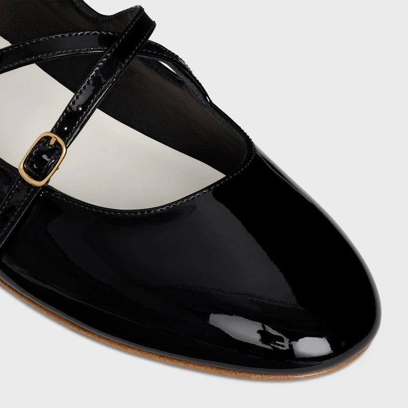 Celine o1bcso1str0126 360194582C Criss Cross Babies Ballerina Flats Size US 8 / IT 38 - 4 Thumbnail