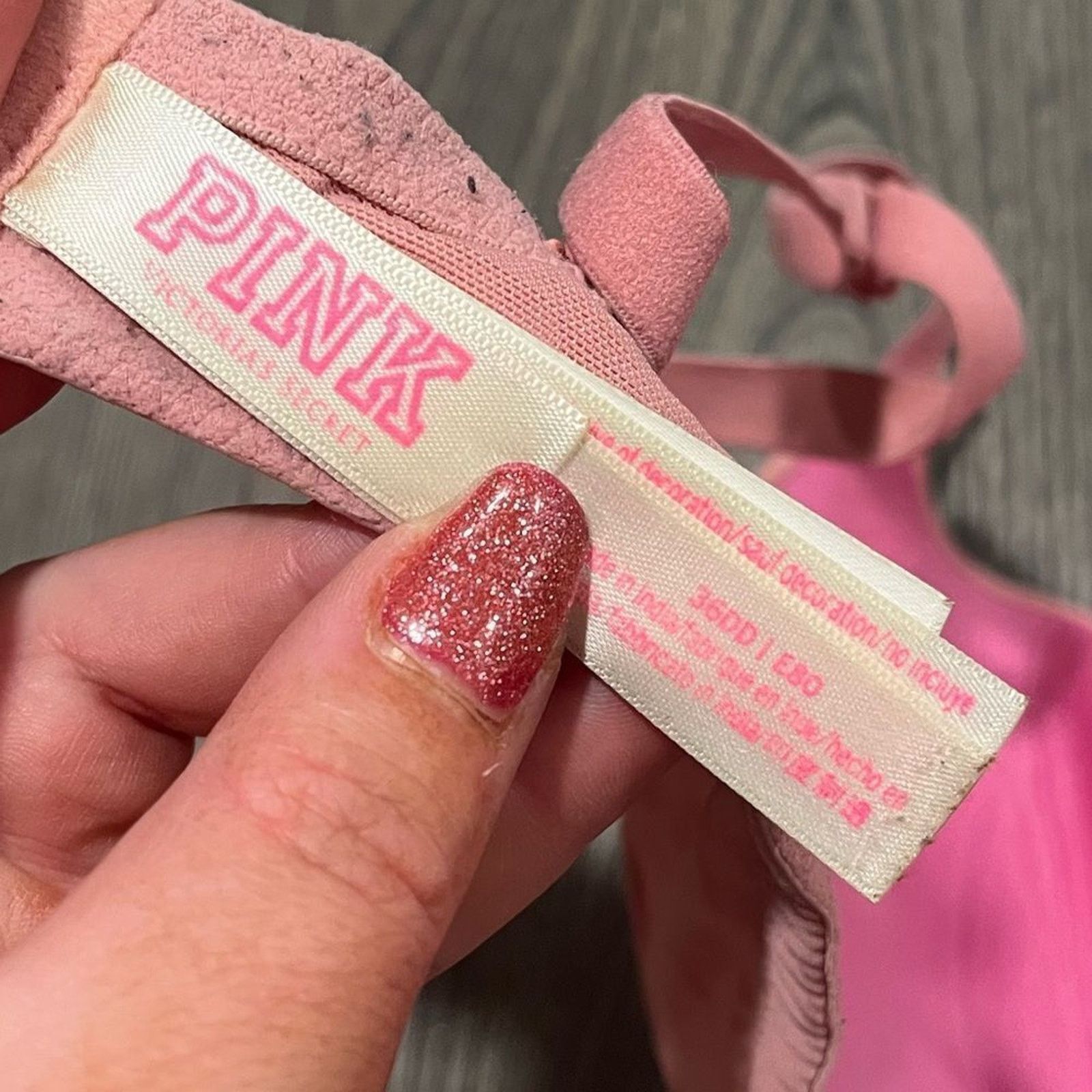 Vintage Victoria's Secret PINK Padded Full Coverage Bra Size 36DD Size ONE SIZE - 2 Thumbnail