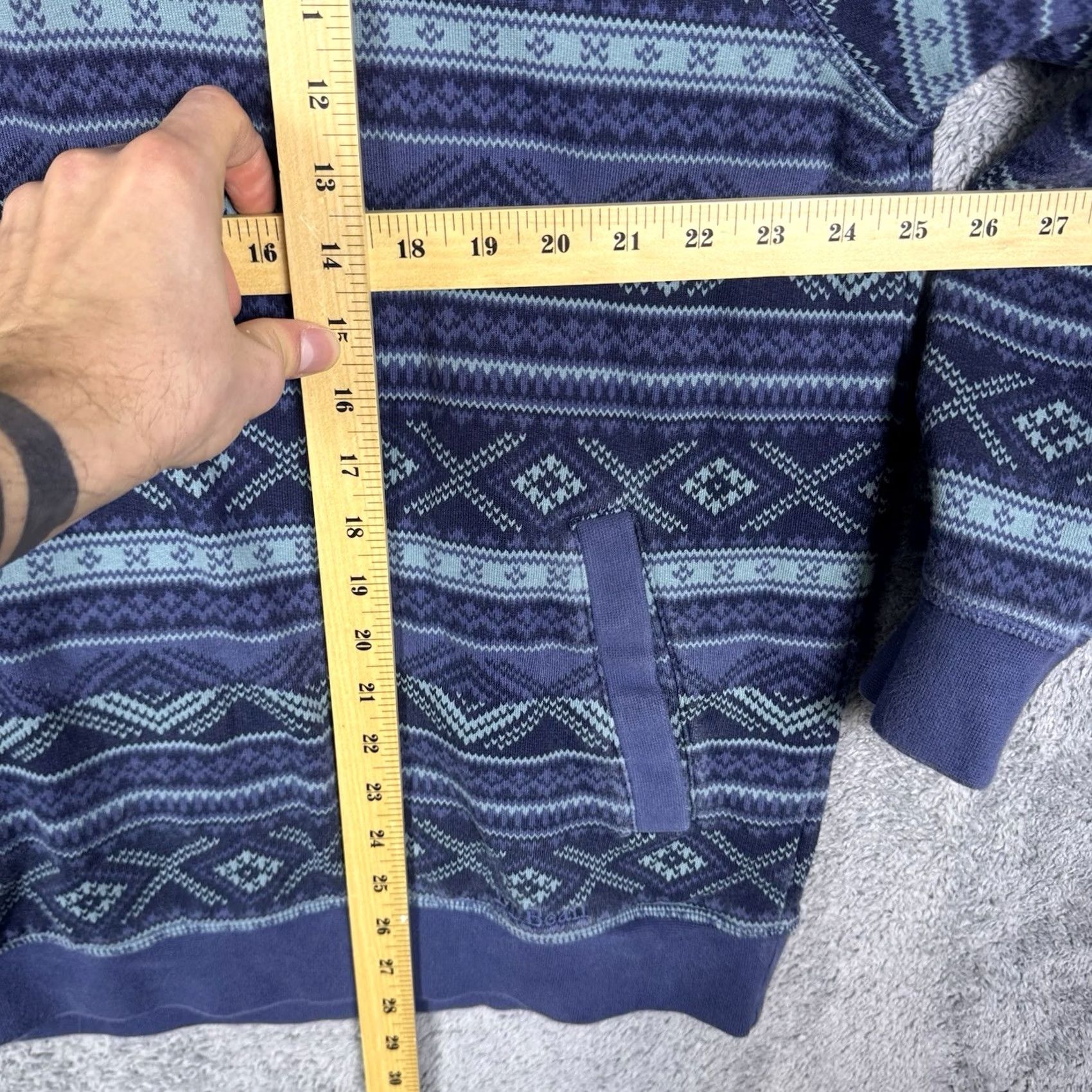 Vintage VINTAGE L.L. Bean Sweater Mens XL Athletic Sweats 1/4 Zip Pullover Aztec All Over 515588 Size US XL / EU 56 / 4 - 7 Thumbnail