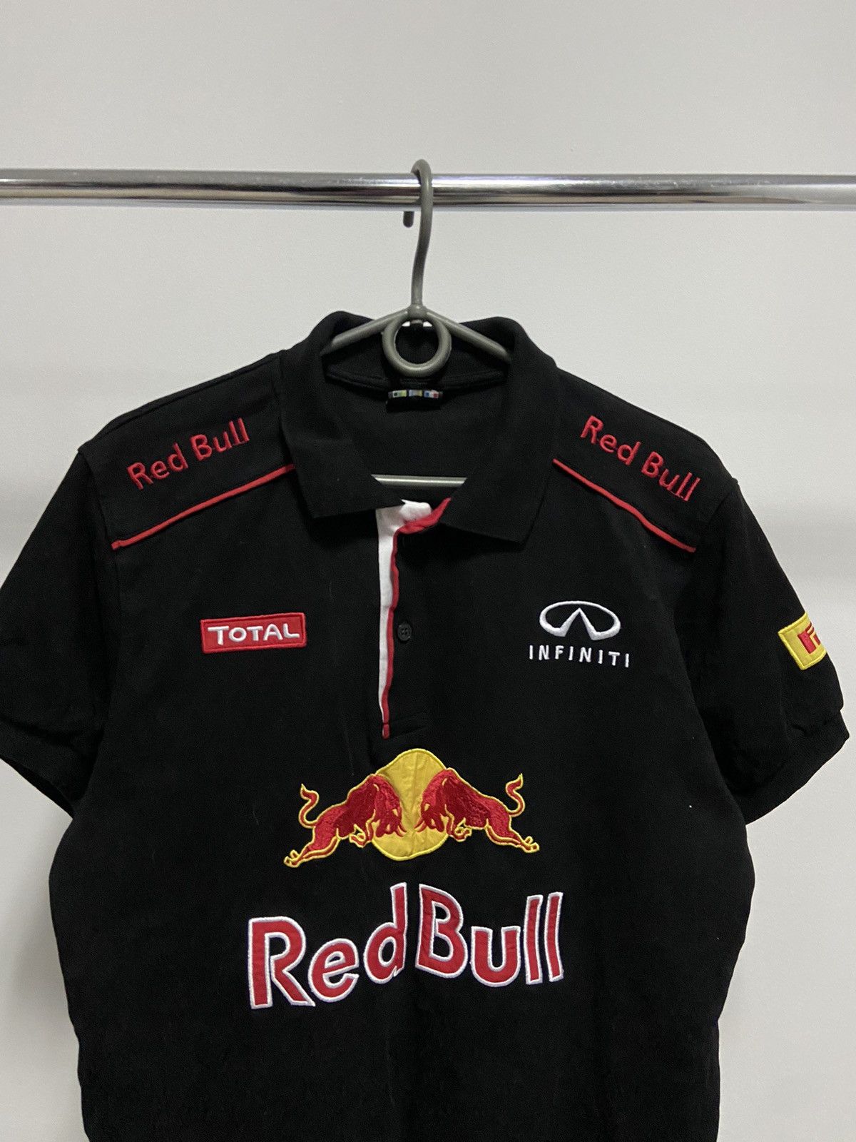 Red Bull × Vintage Red bull polo t shirt big logo racing vintage buttons Size US M / EU 48-50 / 2 - 3 Thumbnail