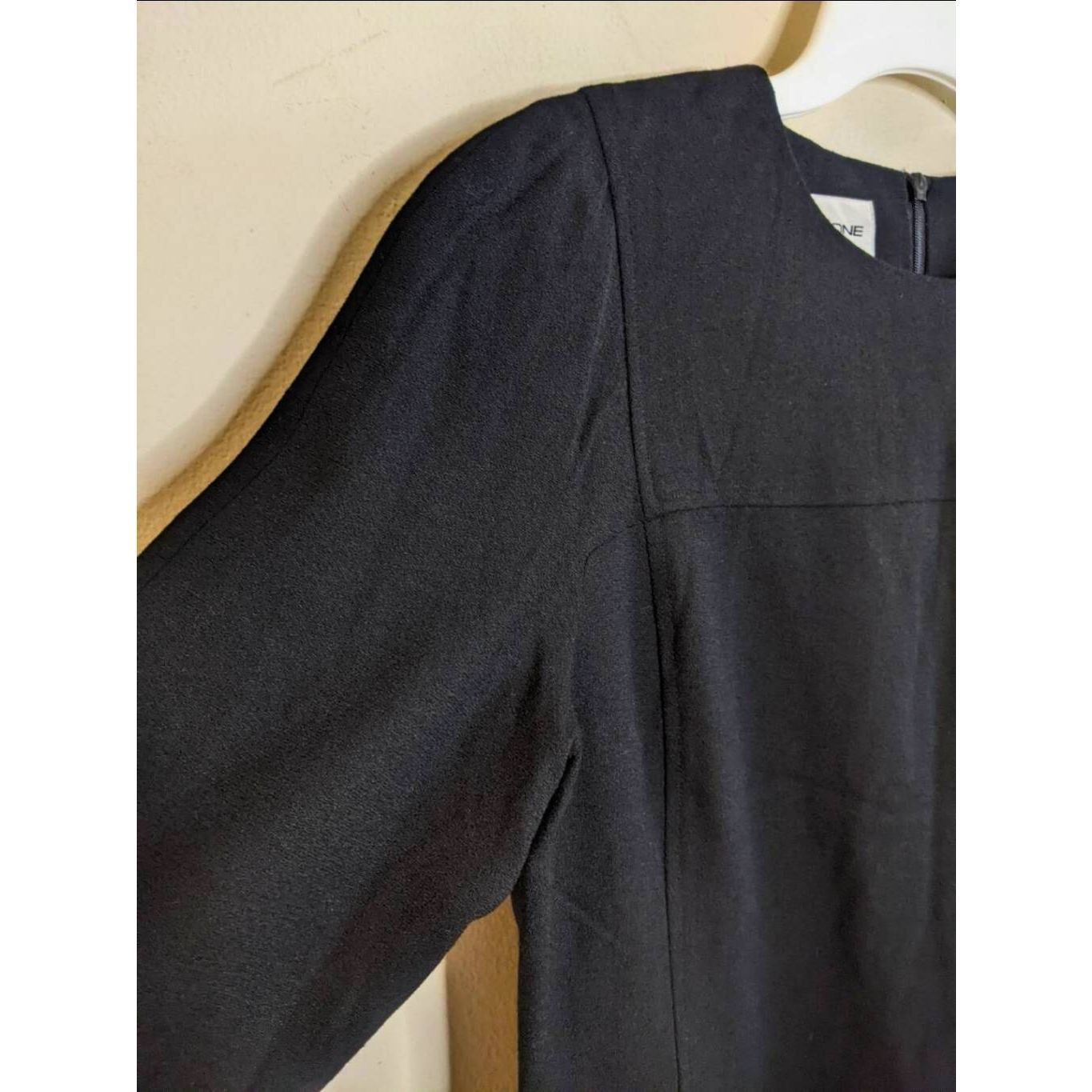 Evan Picone Evan Picone Black Wool Dress Size 10 Vintage Long Sleeve Lin Size L / US 10 / IT 46 - 5 Thumbnail