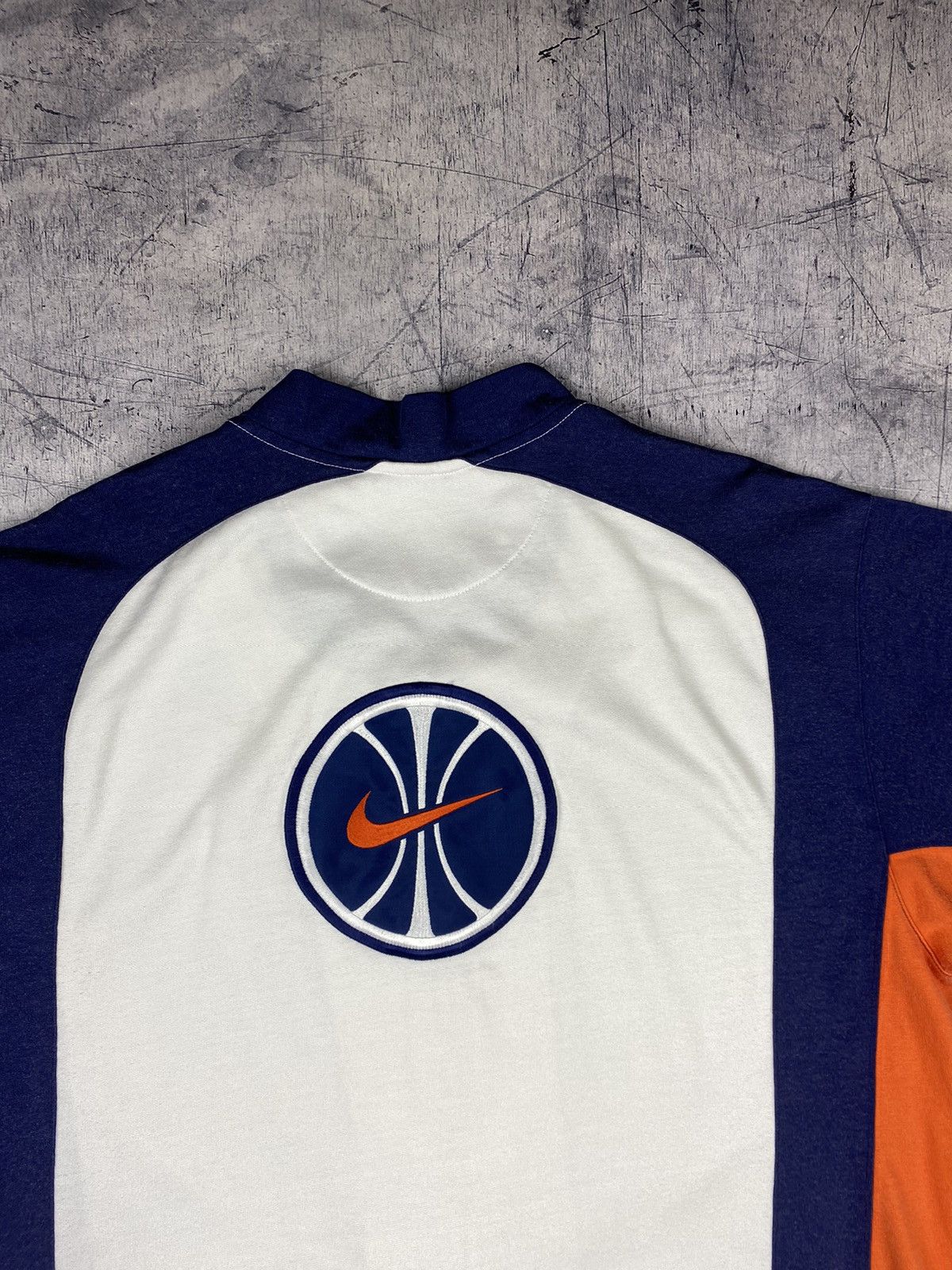 Nike × Vintage Vintage Nike NBA Big Logo Zip Tee T Shirts Size US M / EU 48-50 / 2 - 9 Thumbnail