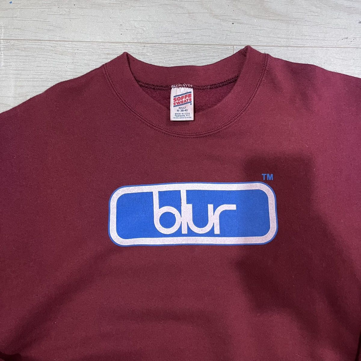 Vintage 90s Blur sweatshirt 50/50 Size US M / EU 48-50 / 2 - 5 Thumbnail