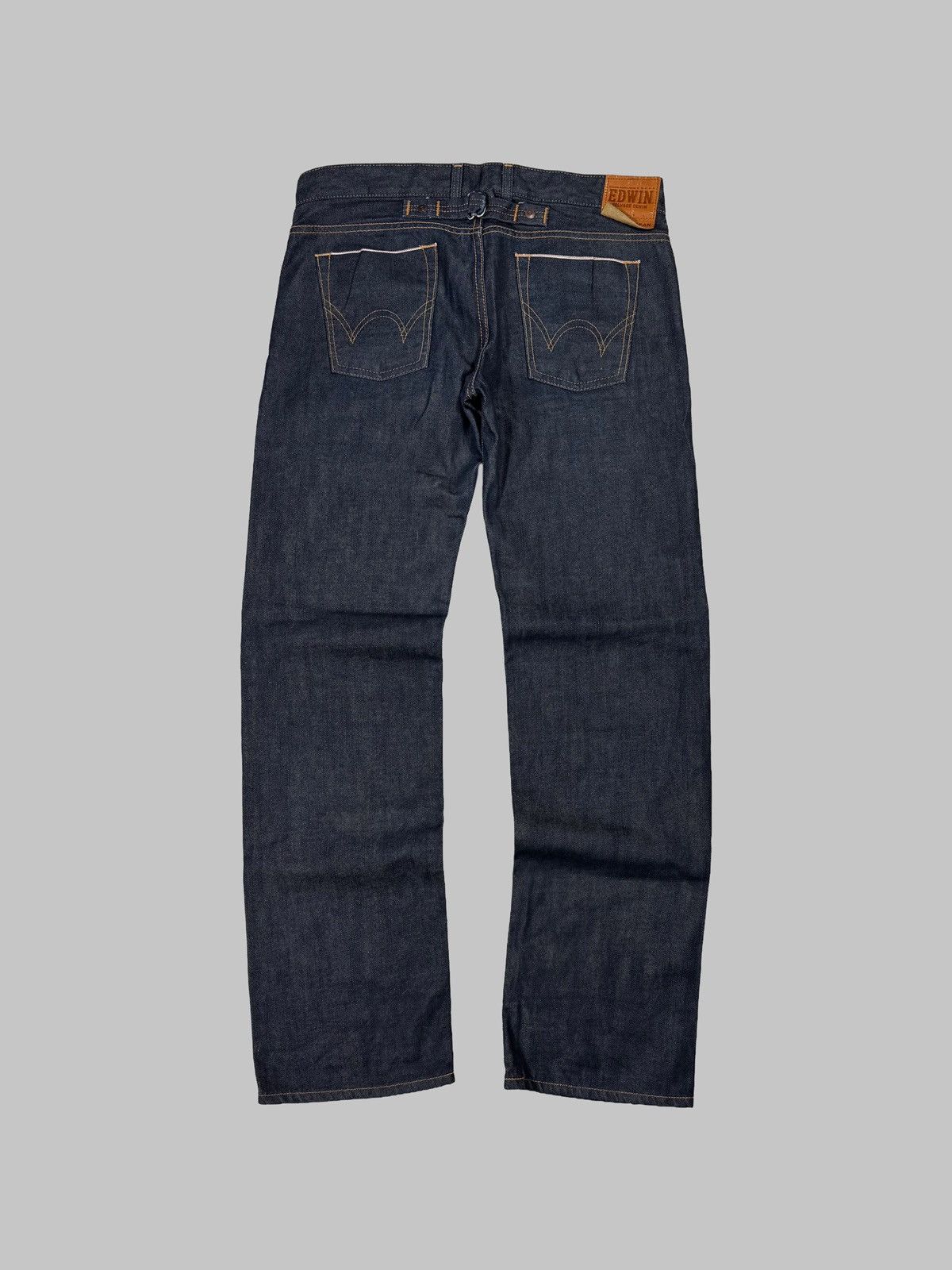Edwin EDWIN LS555 Made In Japan Vintage Selvedge Navy Jeans Size US 30 / EU 46 - 1 Thumbnail