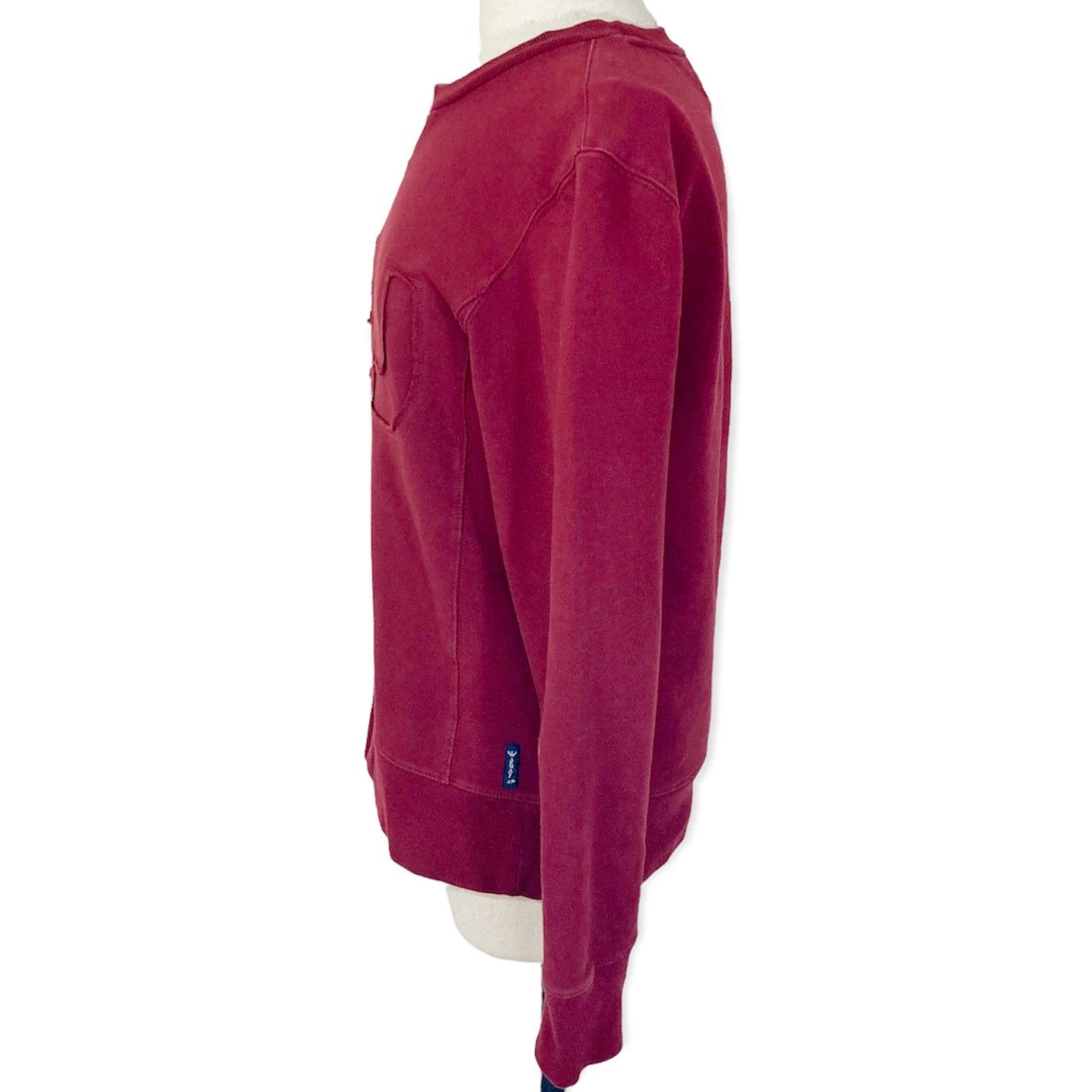 Armani Armani Jeans burgundy logo sweatshirt, long sleeve crew neck Size US XS / EU 42 / 0 - 4 Thumbnail