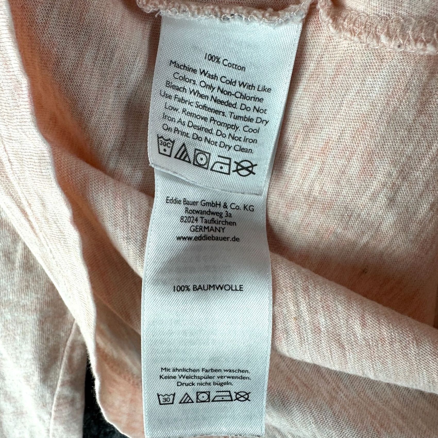 Eddie Bauer Eddie Bauer Top Womens PS Orange Cotton Knit Tee Long Sleeve Pullover Logo Shirt Size S / US 4 / IT 40 - 5 Thumbnail