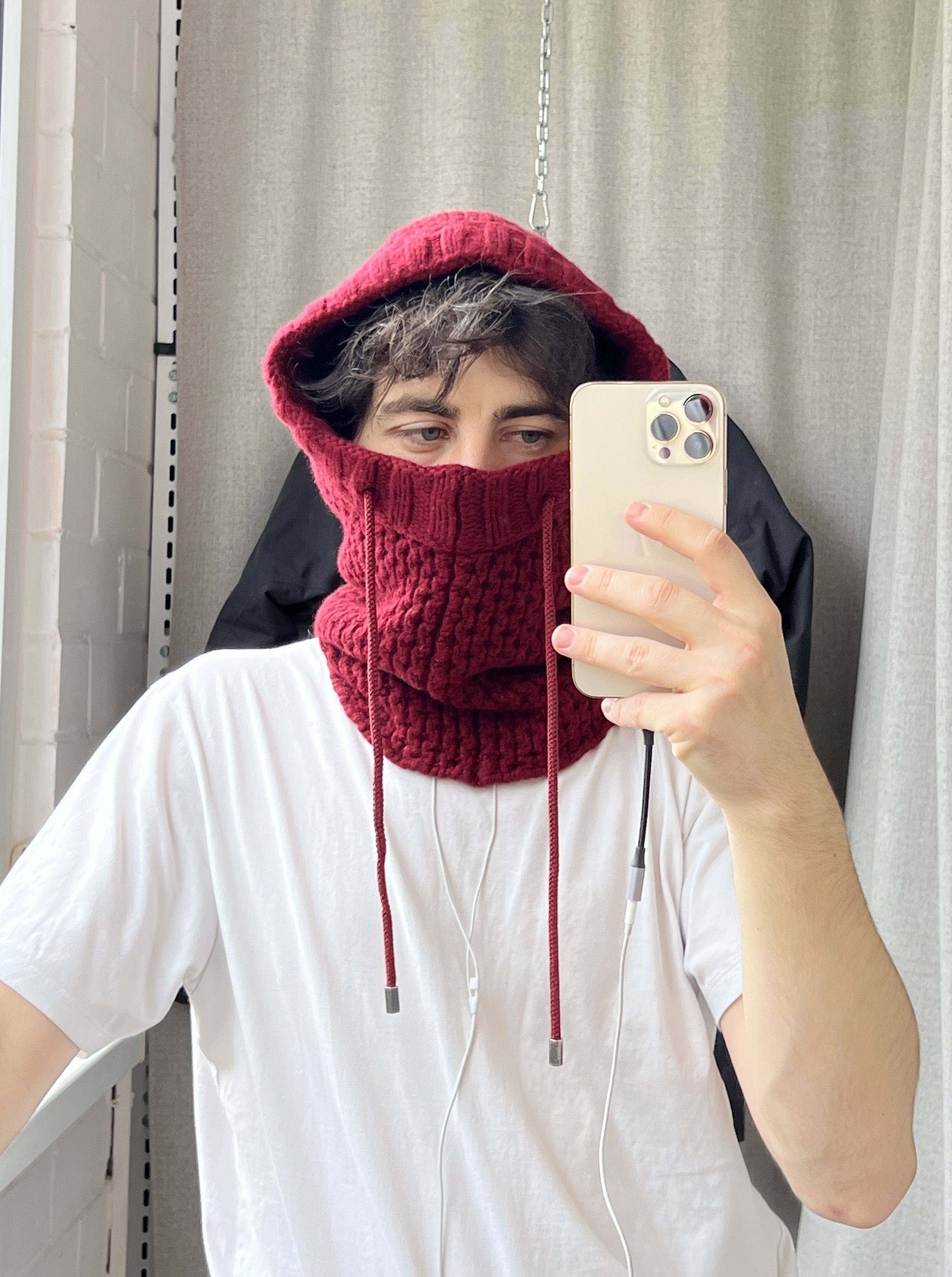 Dolce & Gabbana Rare Vintage 00s Dolce Gabbana Cashmere Balaclava Hood Size ONE SIZE - 3 Thumbnail