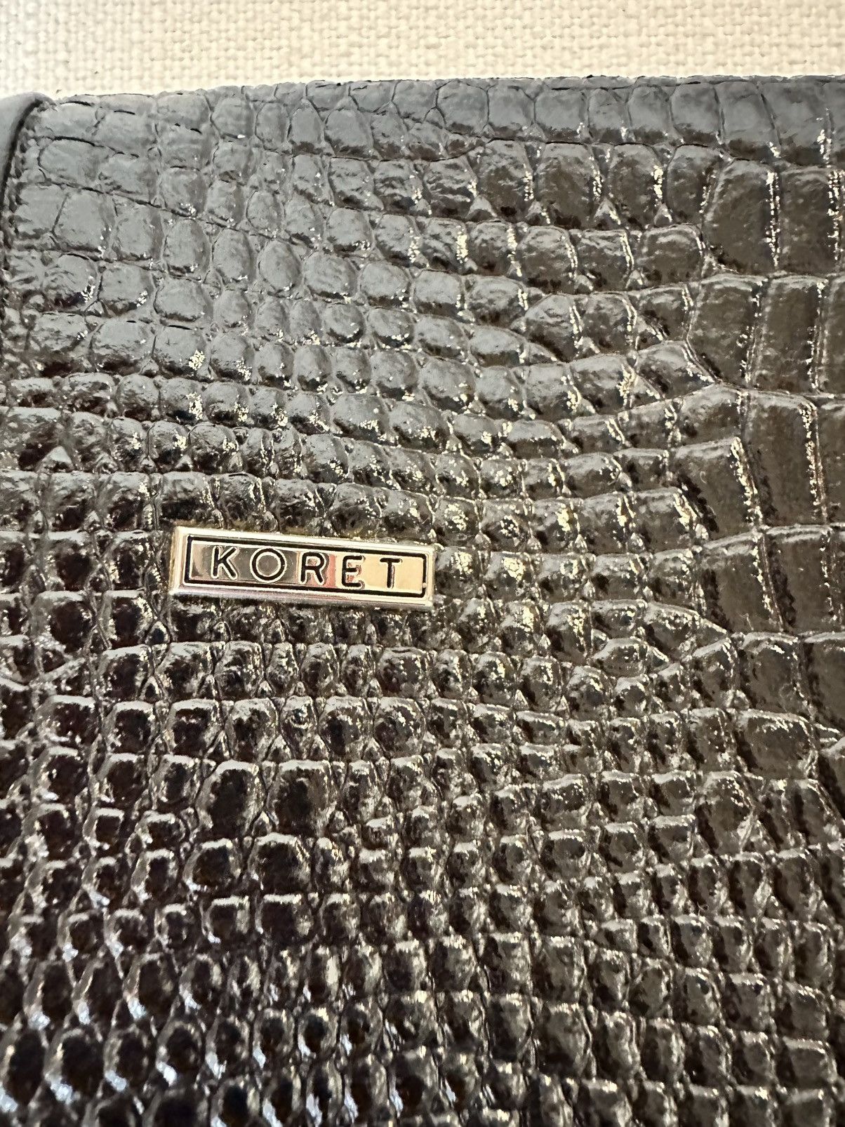 Other VINTAGE KORET Croc-Embossed Shoulder Bag W UNBRANDED CHAIN Size ONE SIZE - 7 Thumbnail