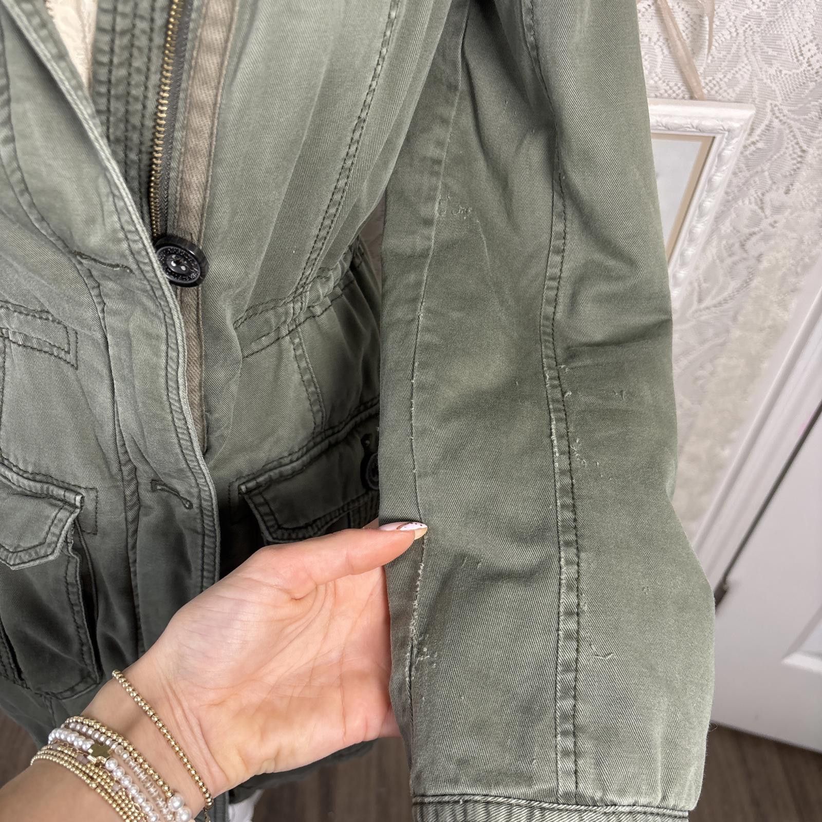 Abercrombie & Fitch vintage Abercrombie green cargo sherpa jacket Size S / US 4 / IT 40 - 4 Thumbnail