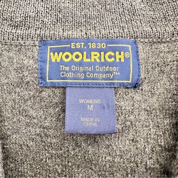Woolrich Woolen Mills Vintage Woolrich 100% Wool Olive Pine Cone Embroidered Women Size M / US 6-8 / IT 42-44 - 7 Thumbnail