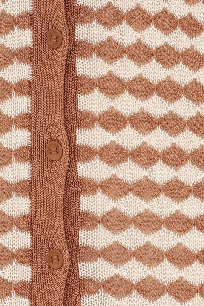 Zimmermann oc11z0126 Everly Scallop Knit Midi Dress in Tan/cream Size L / US 10 / IT 46 - 6 Thumbnail
