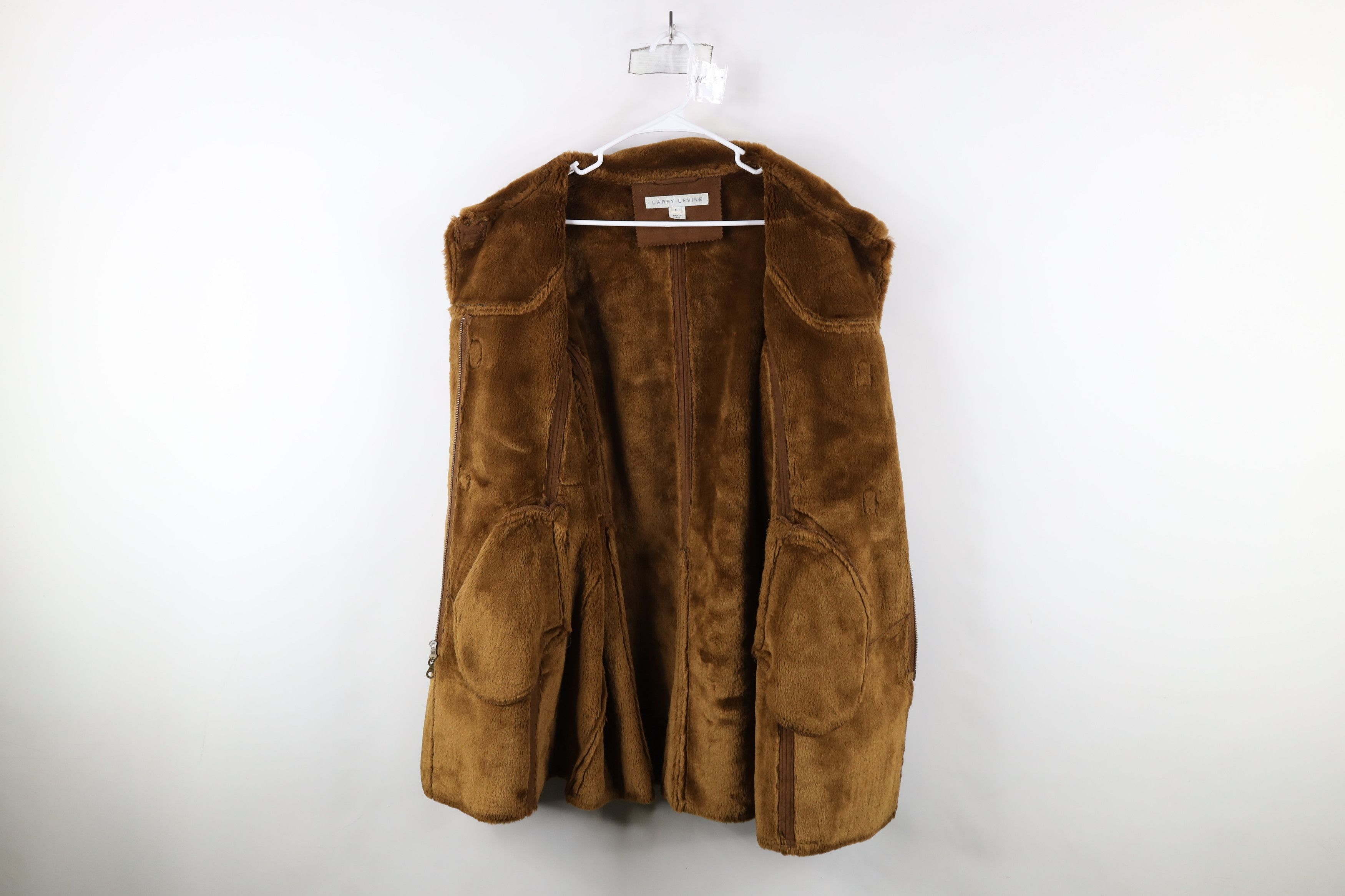 Vintage Vintage 90s Streetwear Plush Pennylane Coat Jacket Brown Size XL / US 12-14 / IT 48-50 - 10 Thumbnail