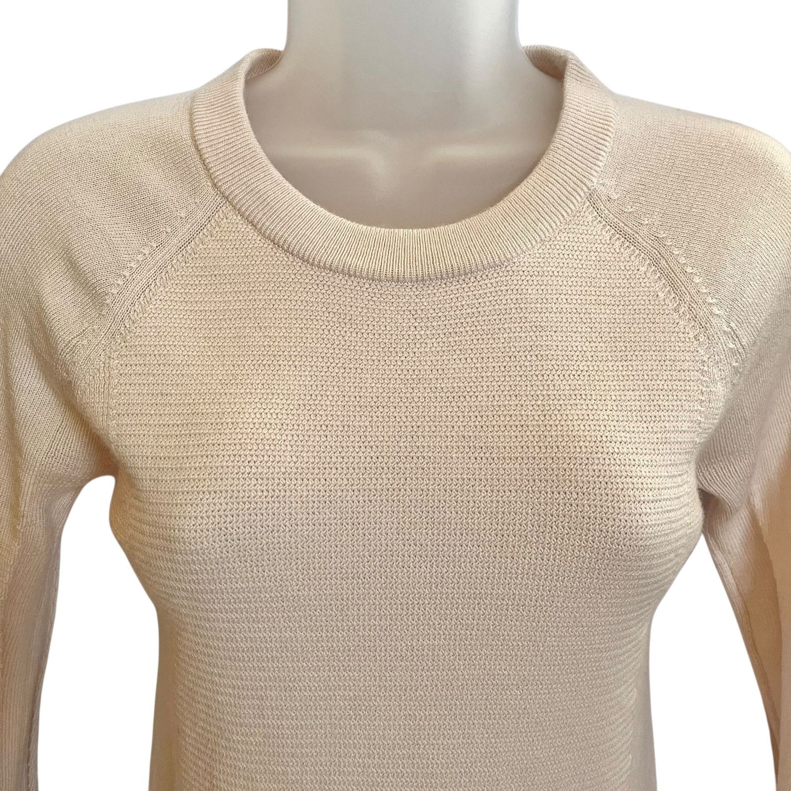 Lululemon Lululemon Sit In Lotus Sweater Cream Pink MerinoWool Sweater Size XS / US 0-2 / IT 36-38 - 11 Thumbnail