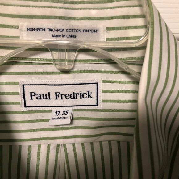 Paul Fredrick Paul fredrick men's 100%cotton dress shirt size: 17-35 Size US XL / EU 56 / 4 - 3 Thumbnail