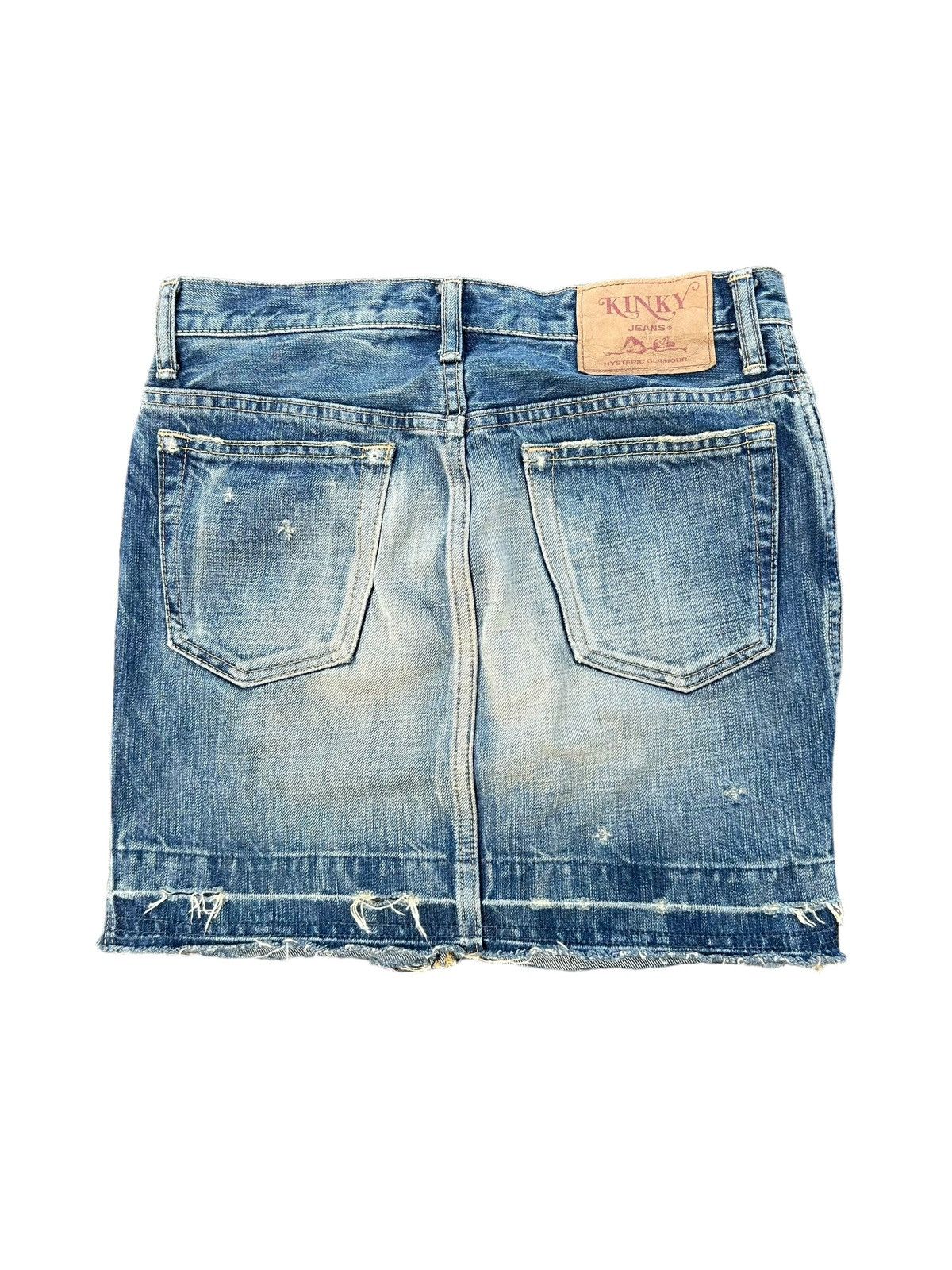 Hysteric Glamour × Japanese Brand × Kapital Hysteric Glamour Vintage distressed Skirt Jeans🎌☠️ Size 29" - 5 Thumbnail