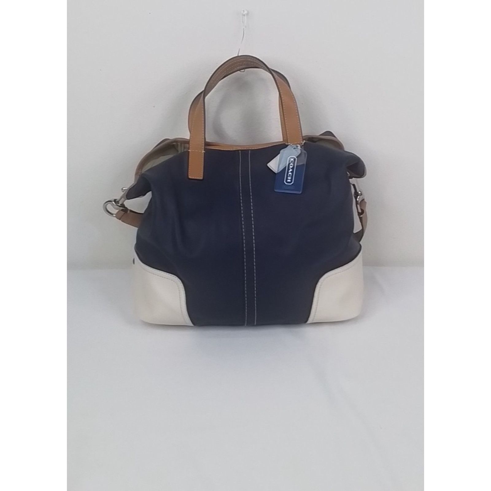 Coach Coach Hadley 2-Way Shoulder Bag Blue Leather Purse NWT Size ONE SIZE - 3 Thumbnail