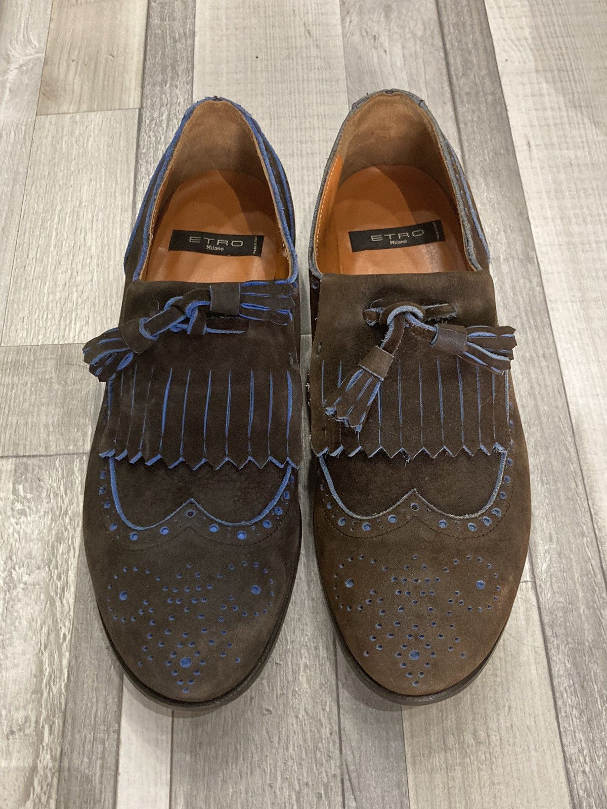 Etro Etro Brown/With Blue Details Flats Size US 6.5 / EU 39-40 - 3 Thumbnail
