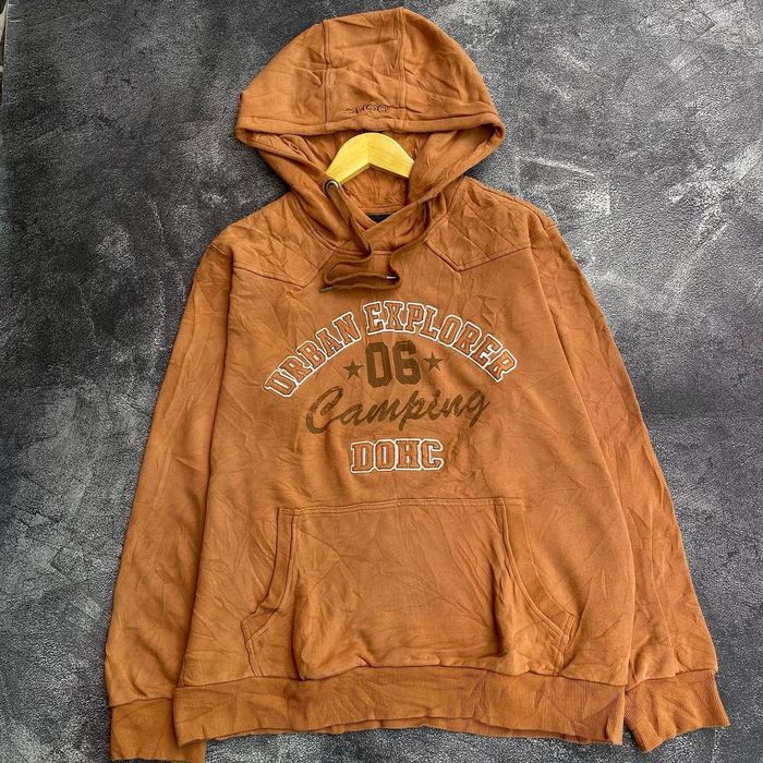 Japanese Brand DOHC Revolution Hoodie Brown | Grailed