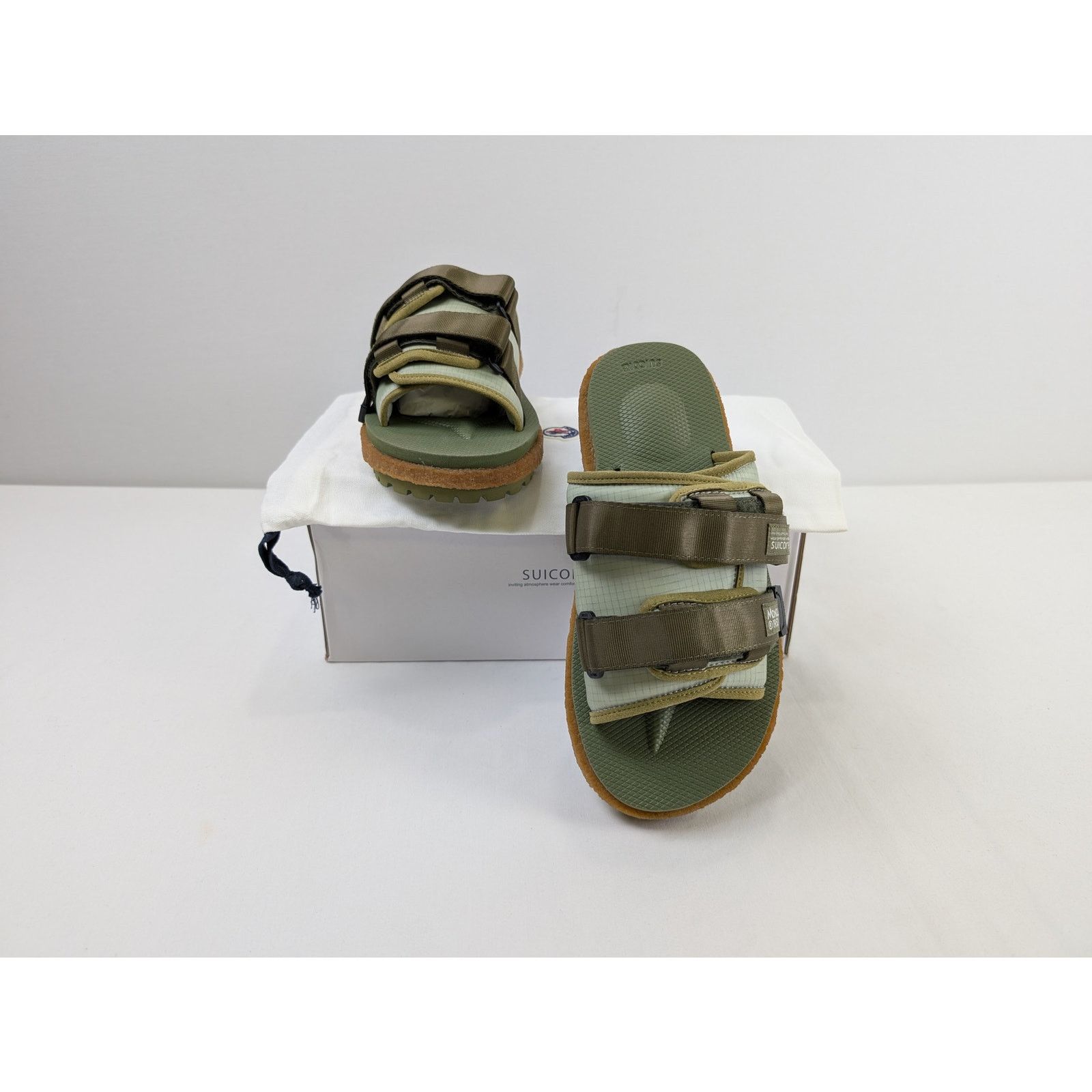 Moncler × Suicoke o1rshd1 Q:2 / Slide Slippers in Green Size US 8 / EU 41 - 19 Thumbnail