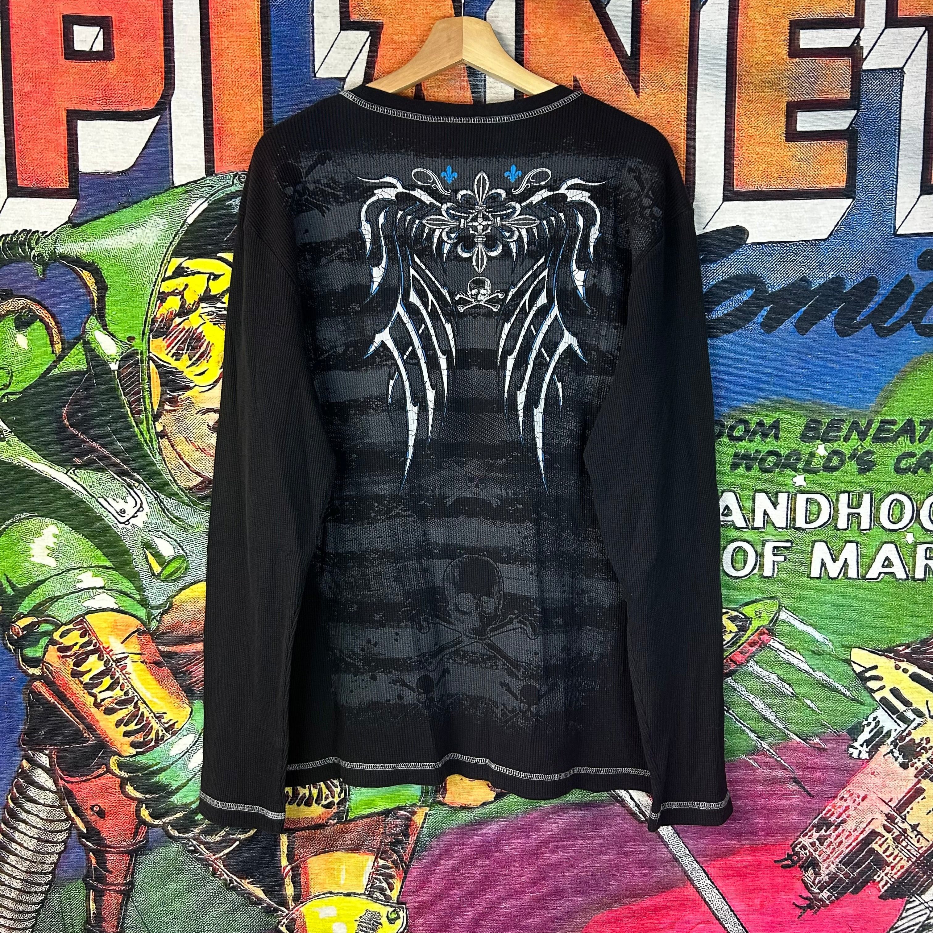 Other Y2K No Boundaries 'Salvation' Thermal Long Sleeve Tee Size X