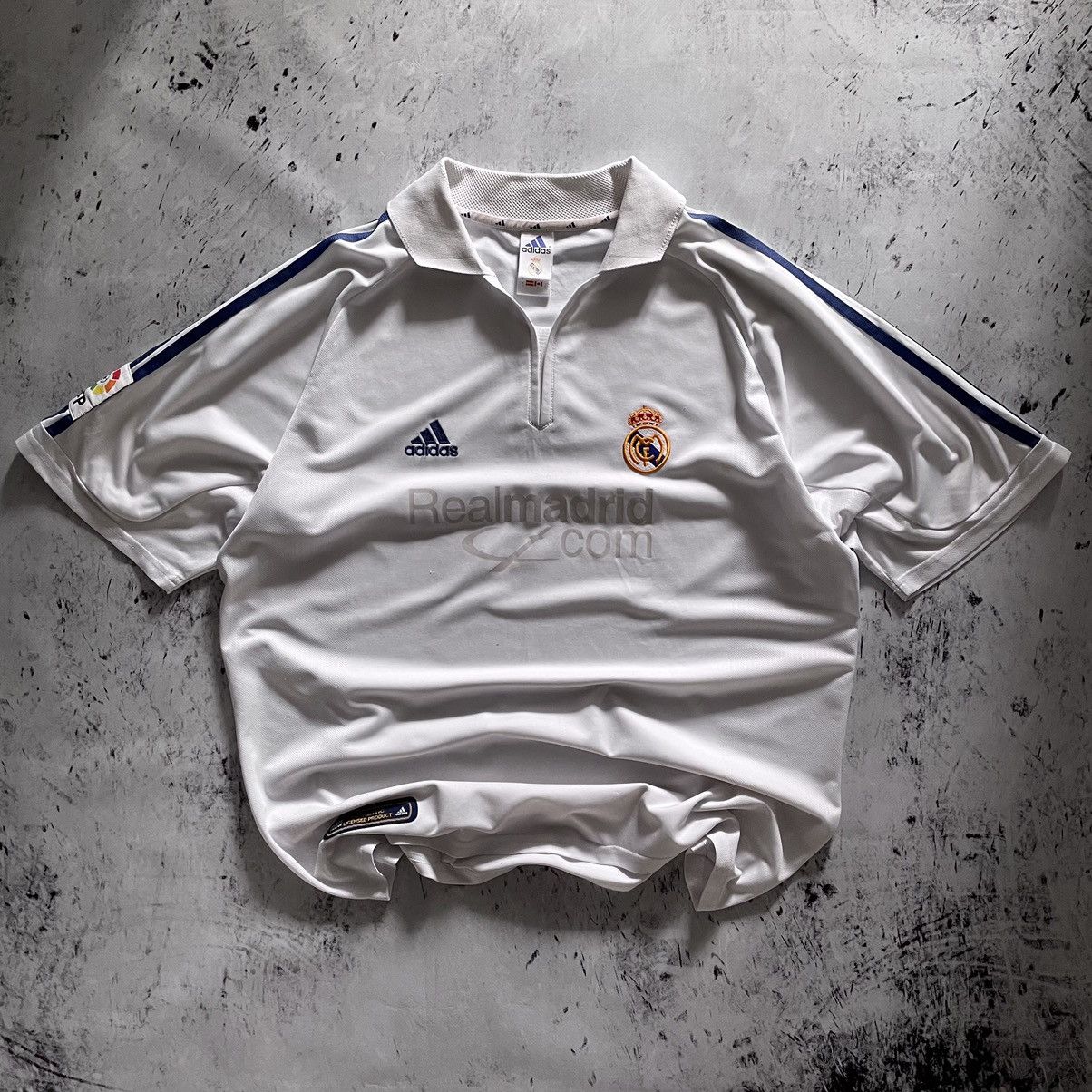 Adidas 2001 2002 Real Madrid Adidas Soccer Jersey | Grailed