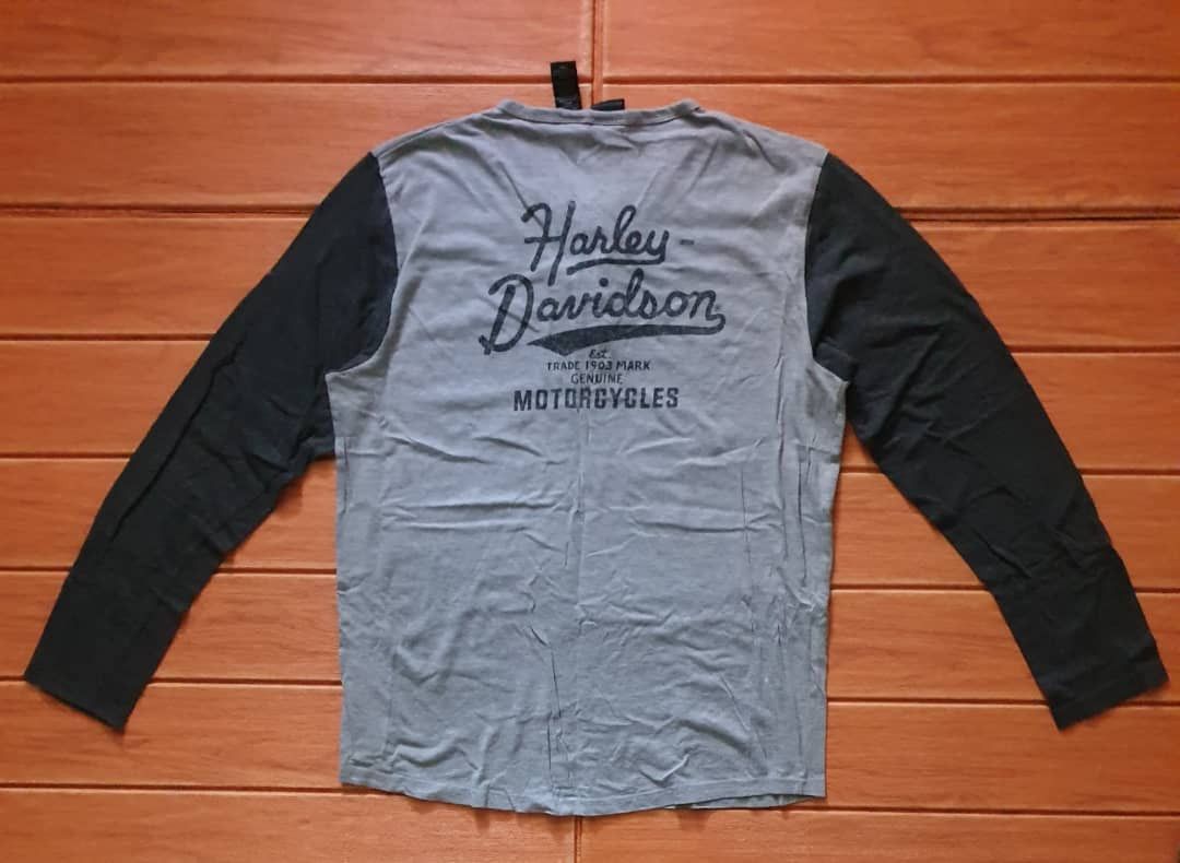 Harley Davidson Harley Davidson grey colour longsleeve shirt Size US M / EU 48-50 / 2 - 9 Thumbnail