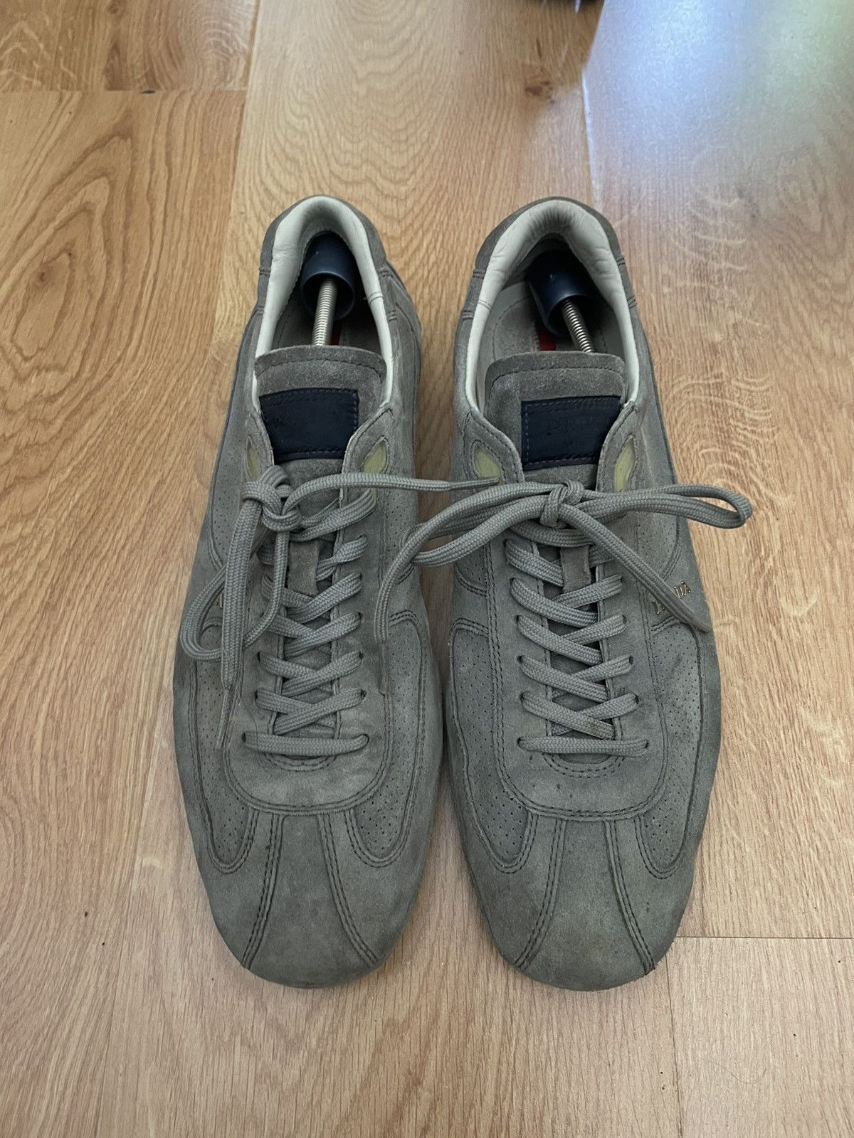 Pre-owned Prada Monte Carlo Sneaker In Gray