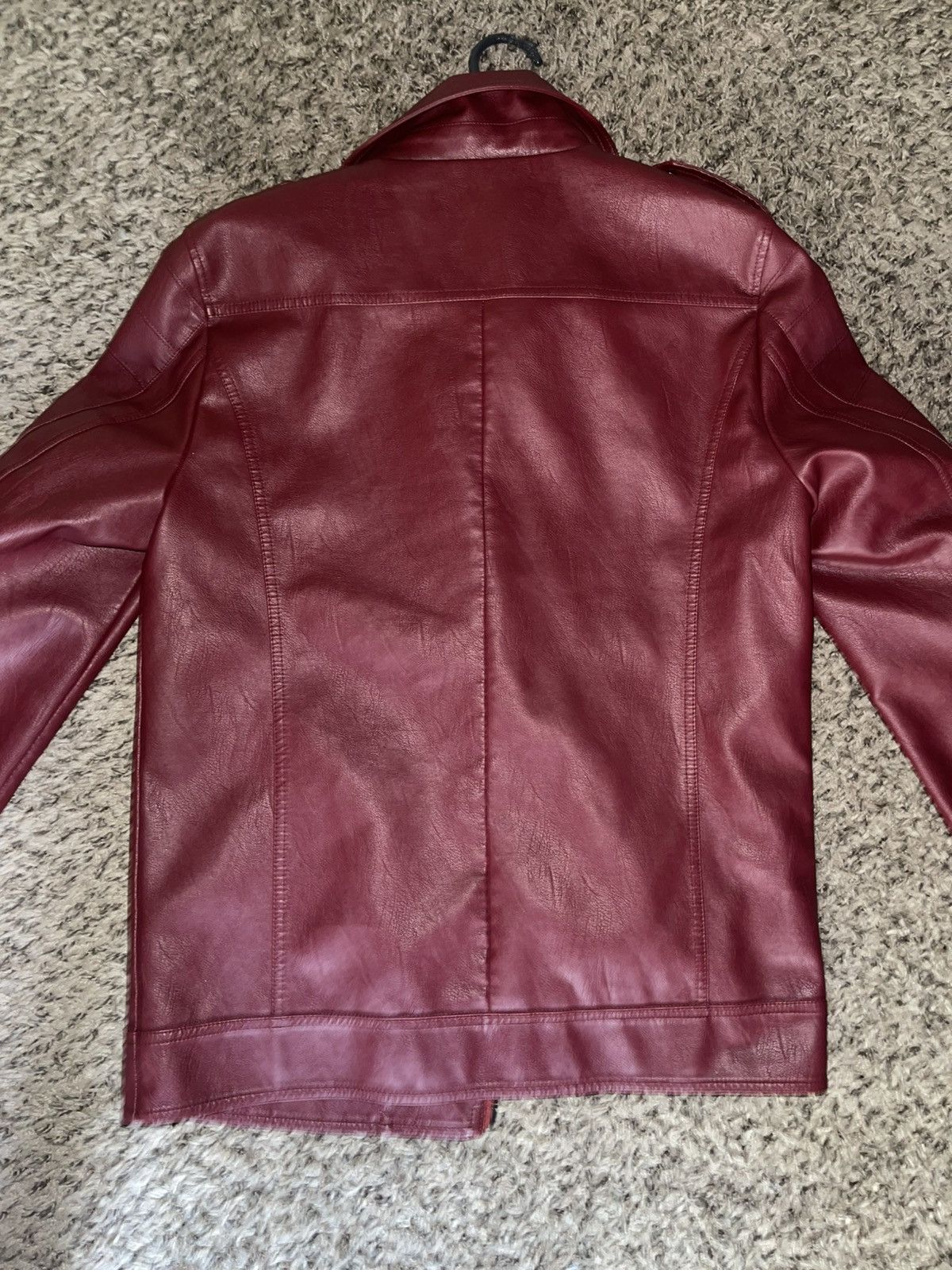 Vintage Red Faux Leather Jacket Size US S / EU 44-46 / 1 - 4 Thumbnail