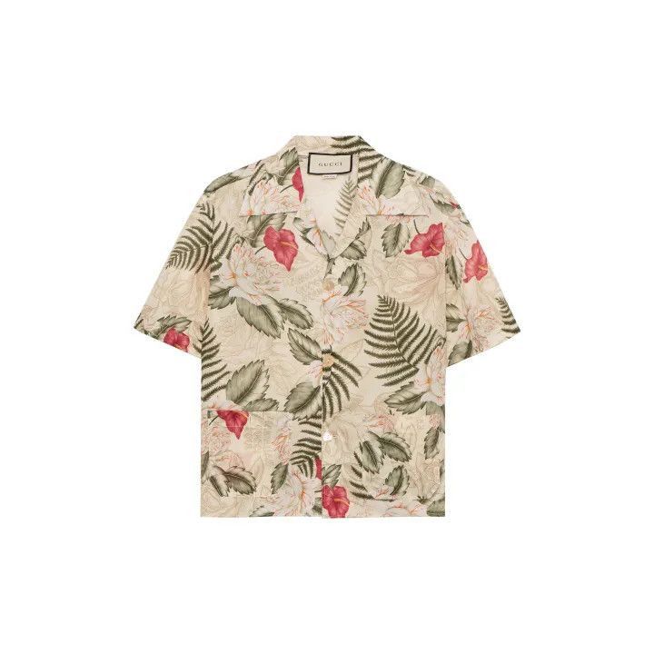 Gucci Floral Print Long Sleeve Shirt-2507
