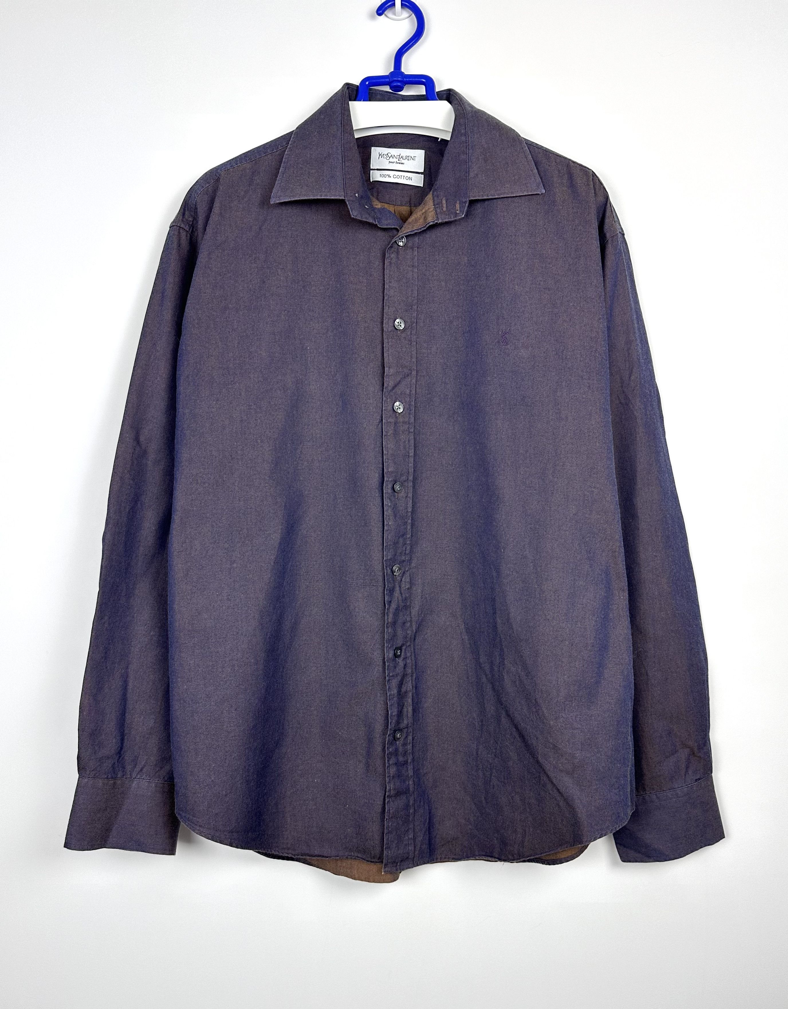Yves Saint Laurent Yves Saint Laurent men's vintage shirt Size US XL / EU 56 / 4 - 1 Thumbnail