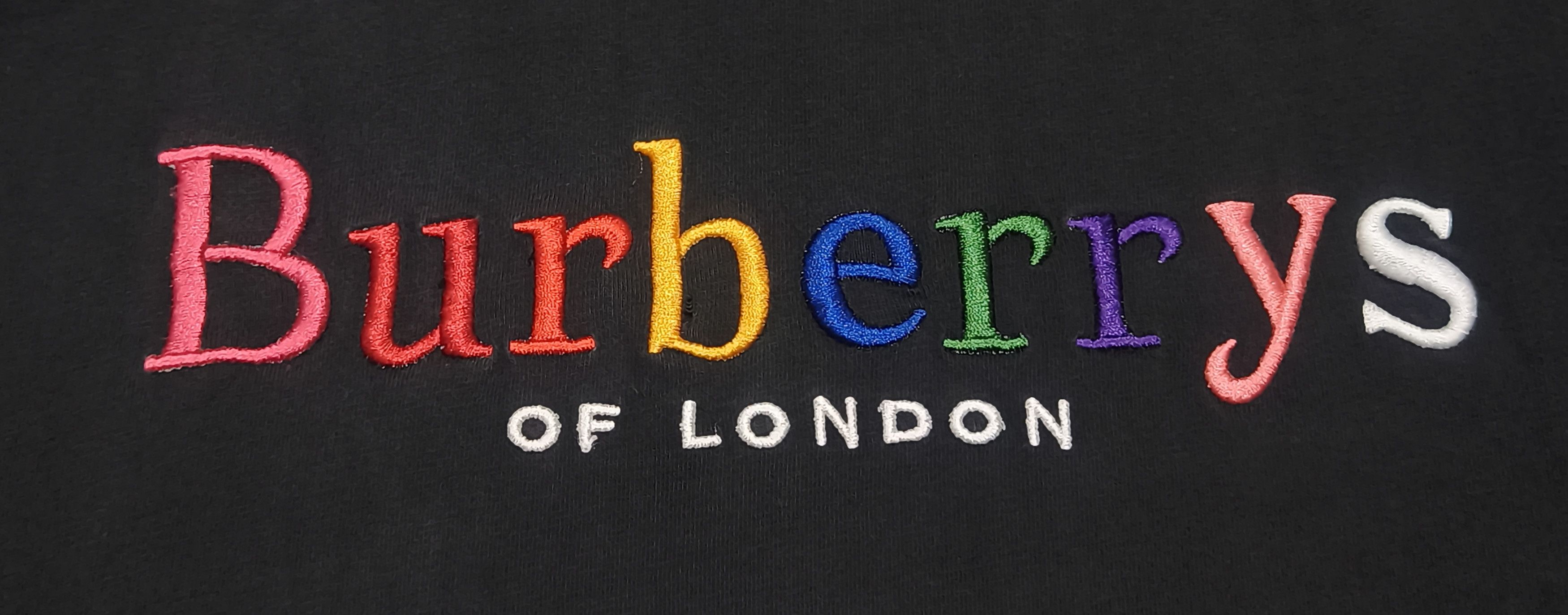 Burberry Burberrys Embroidered Rainbow Logo T-shirt Size US M / EU 48-50 / 2 - 6 Thumbnail