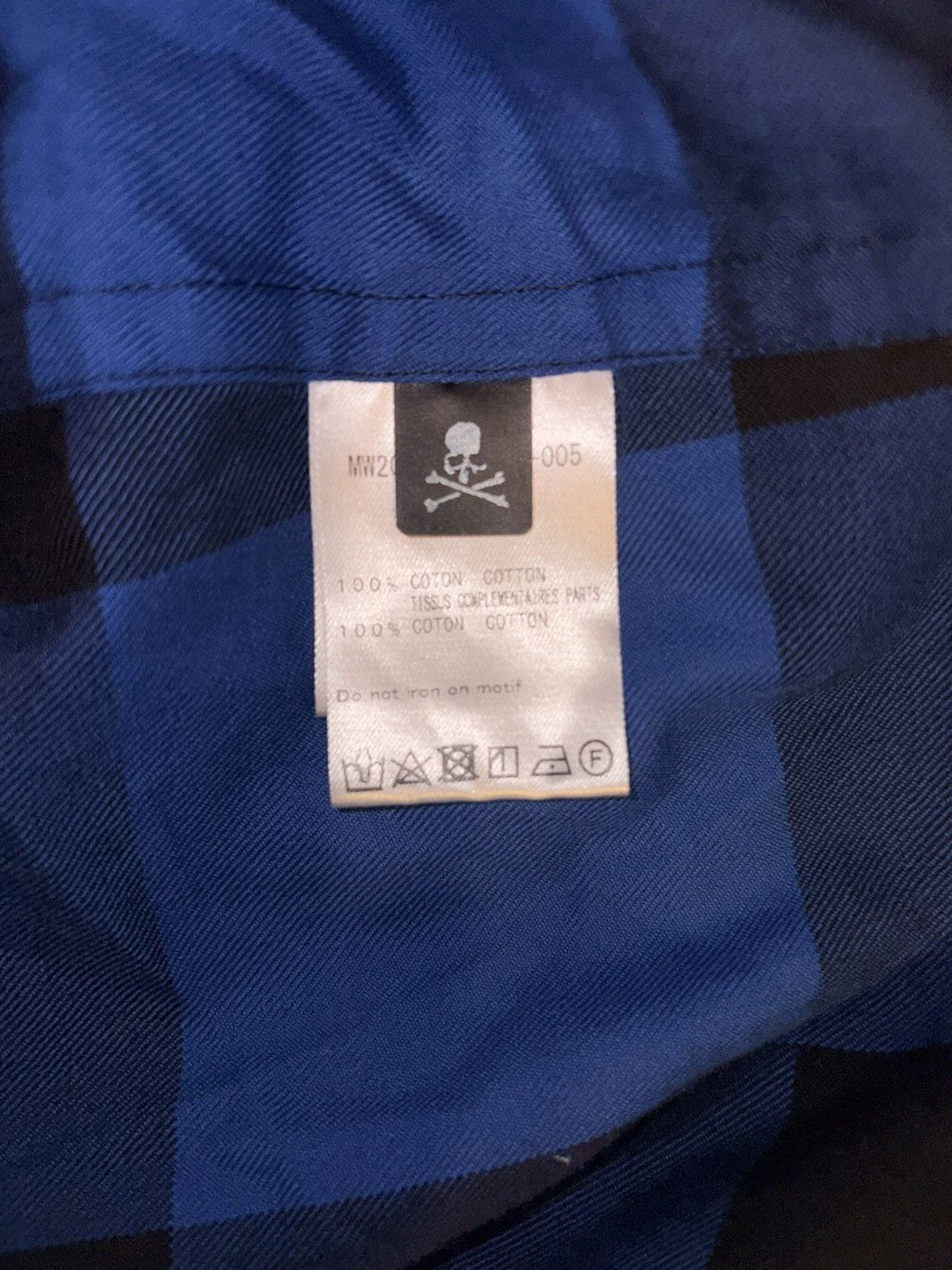 Mastermind Japan MasterMind Blue and Black Plaid Flannel Hoodie Size US M / EU 48-50 / 2 - 7 Thumbnail