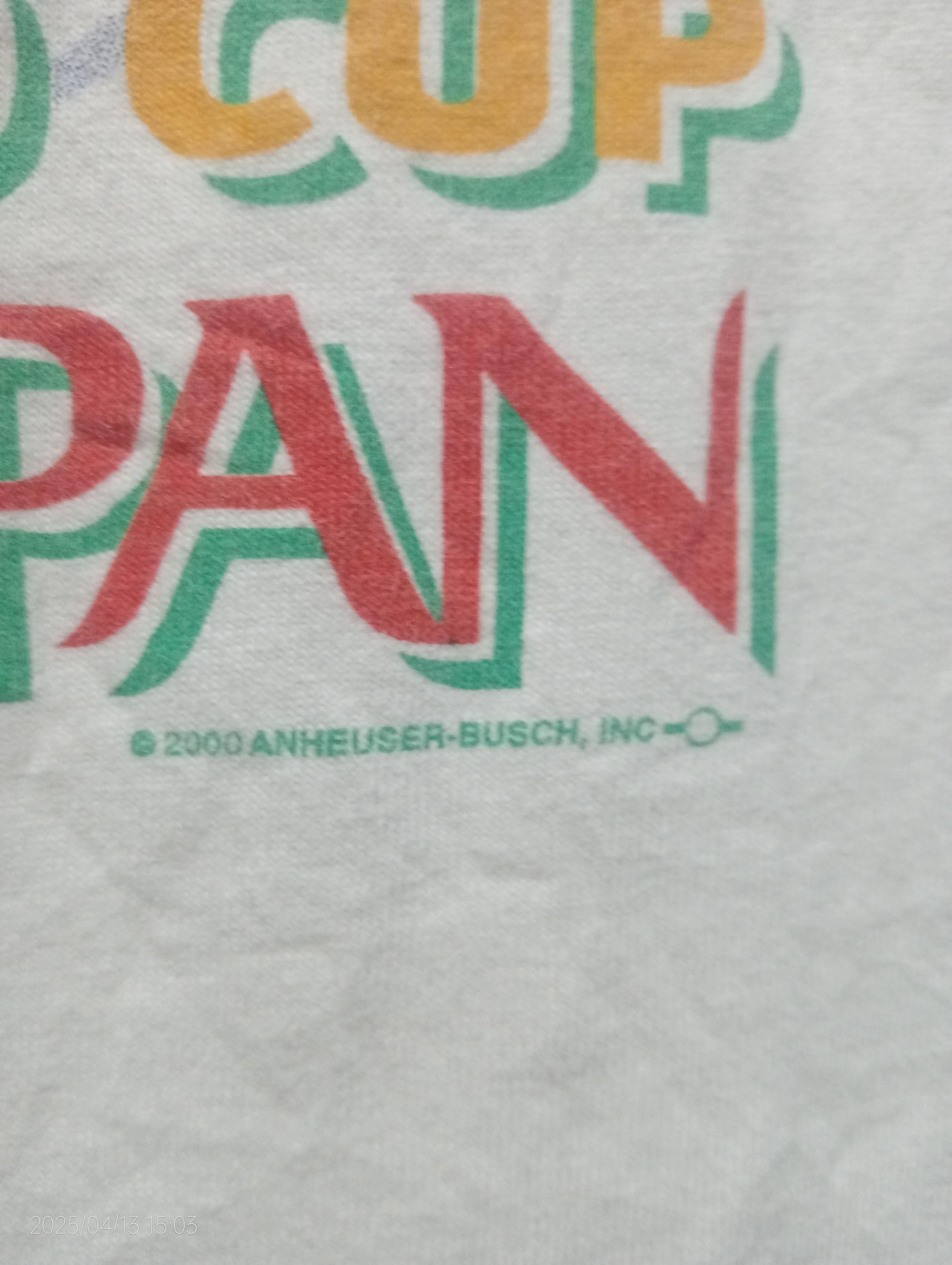 Budweiser Vintage Y2K Fifa World Cup Korea Japan / BudweiserTee Size US M / EU 48-50 / 2 - 4 Thumbnail